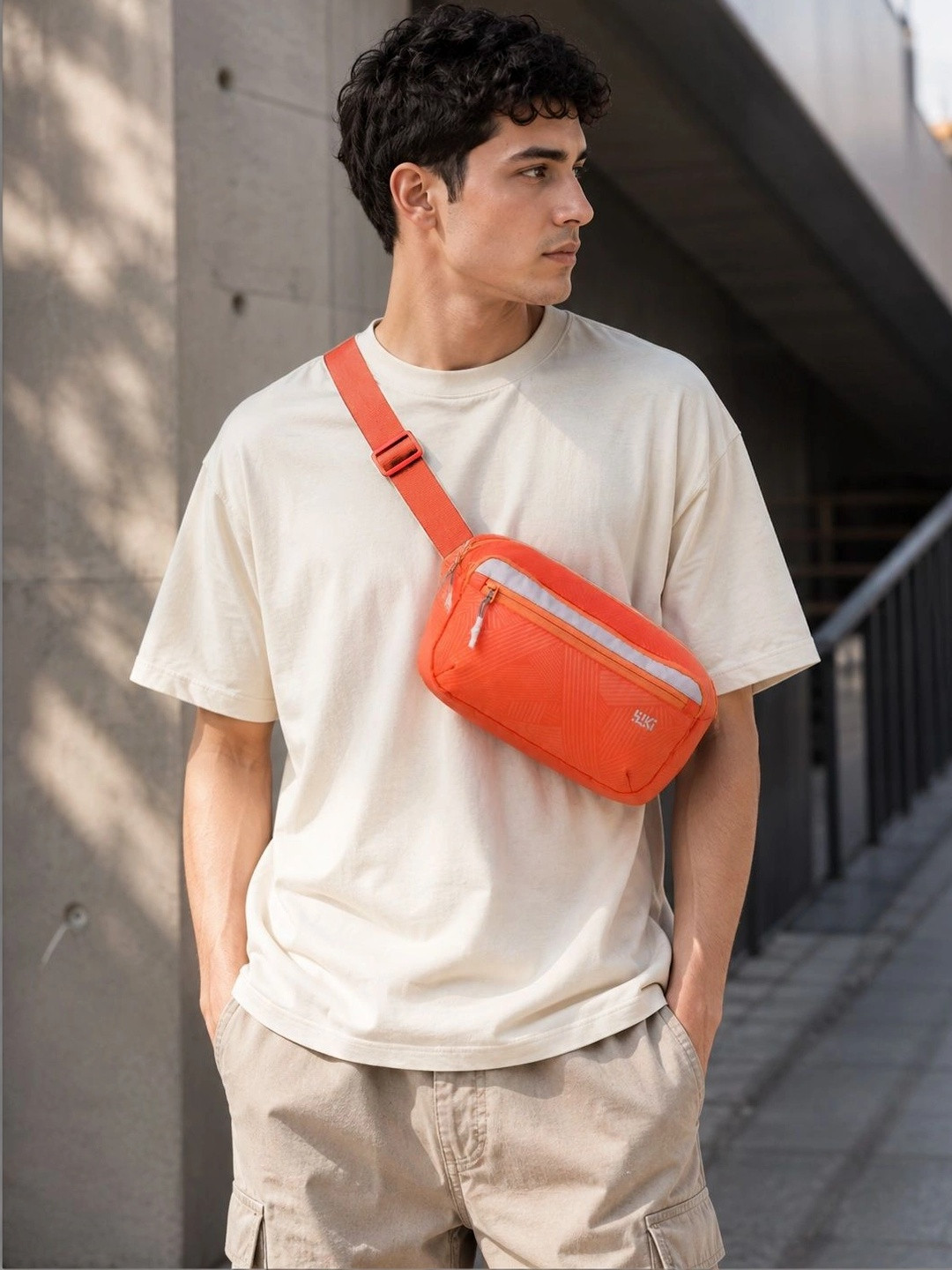 Wildcraft Unisex Textured Messenger Bag