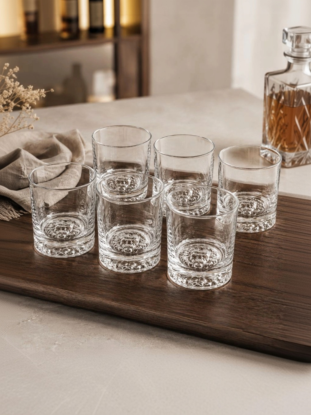 nestcase Transparent 6 Dishwasher Safe Glass Whisky Glass Bar Glass