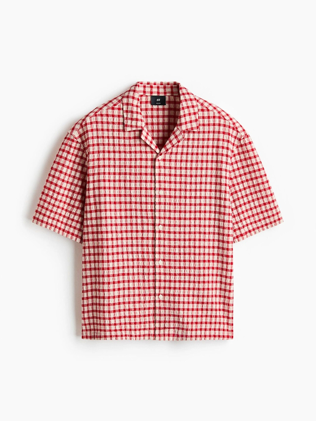 H&M Men Gingham Checks Checked Casual Shirt