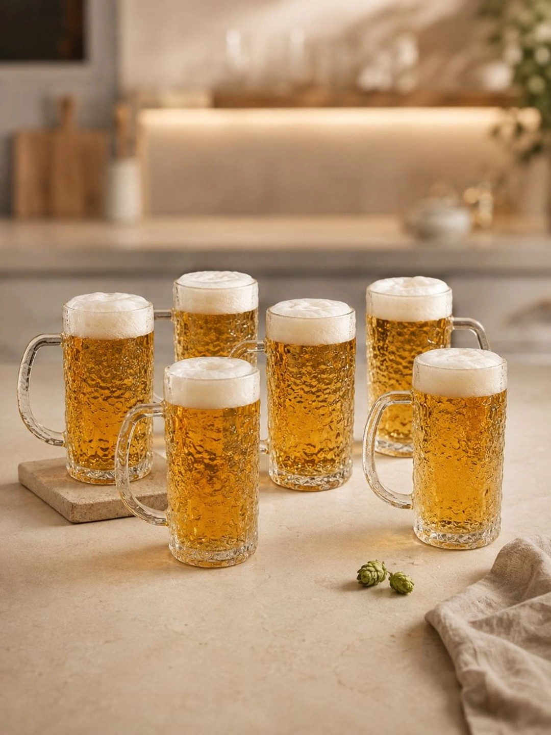 nestcase Transparent 6 Dishwasher Safe Glass Beer Glass Bar Glass