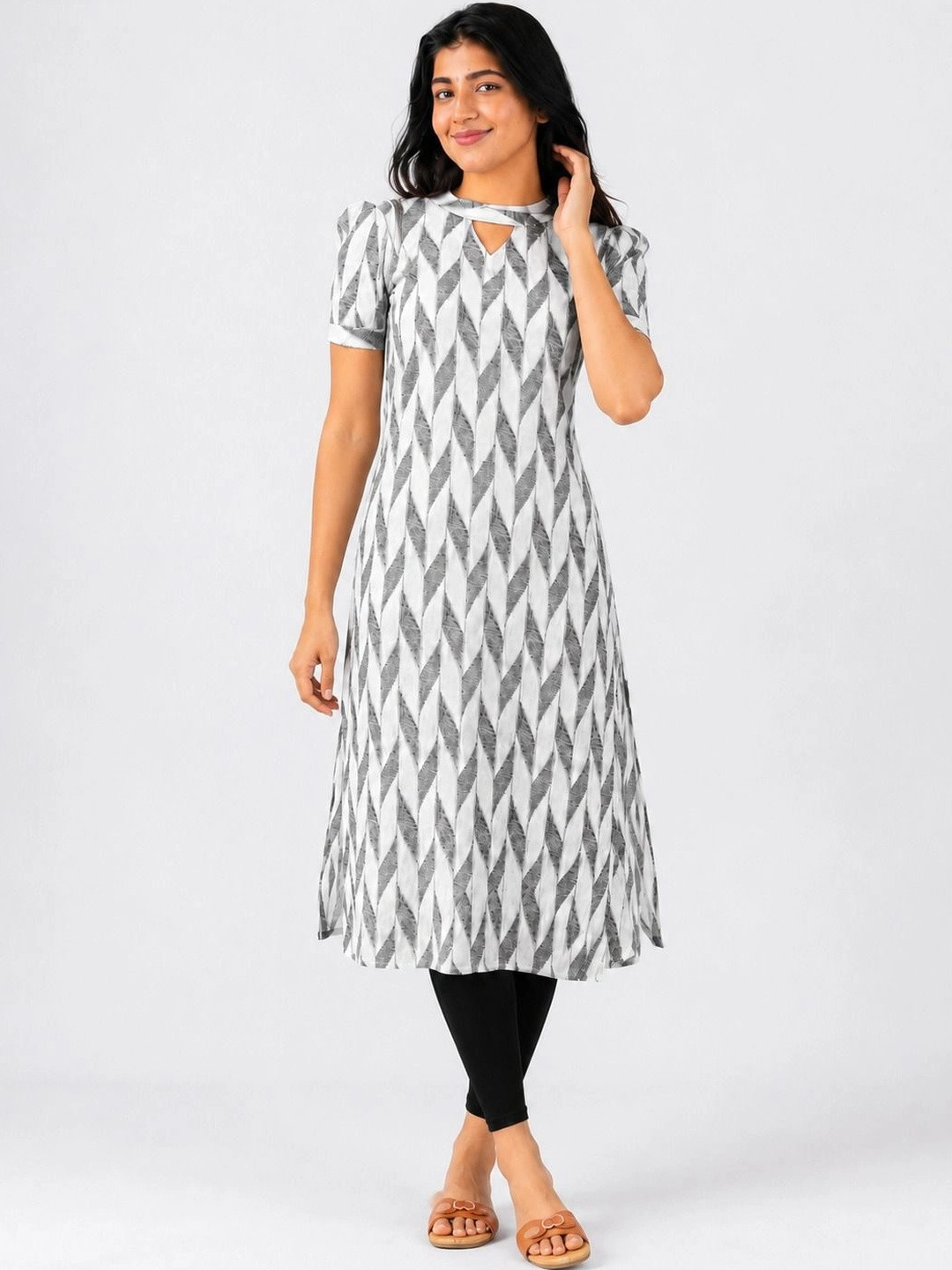 Lugru Collection Geometric Printed Kurti