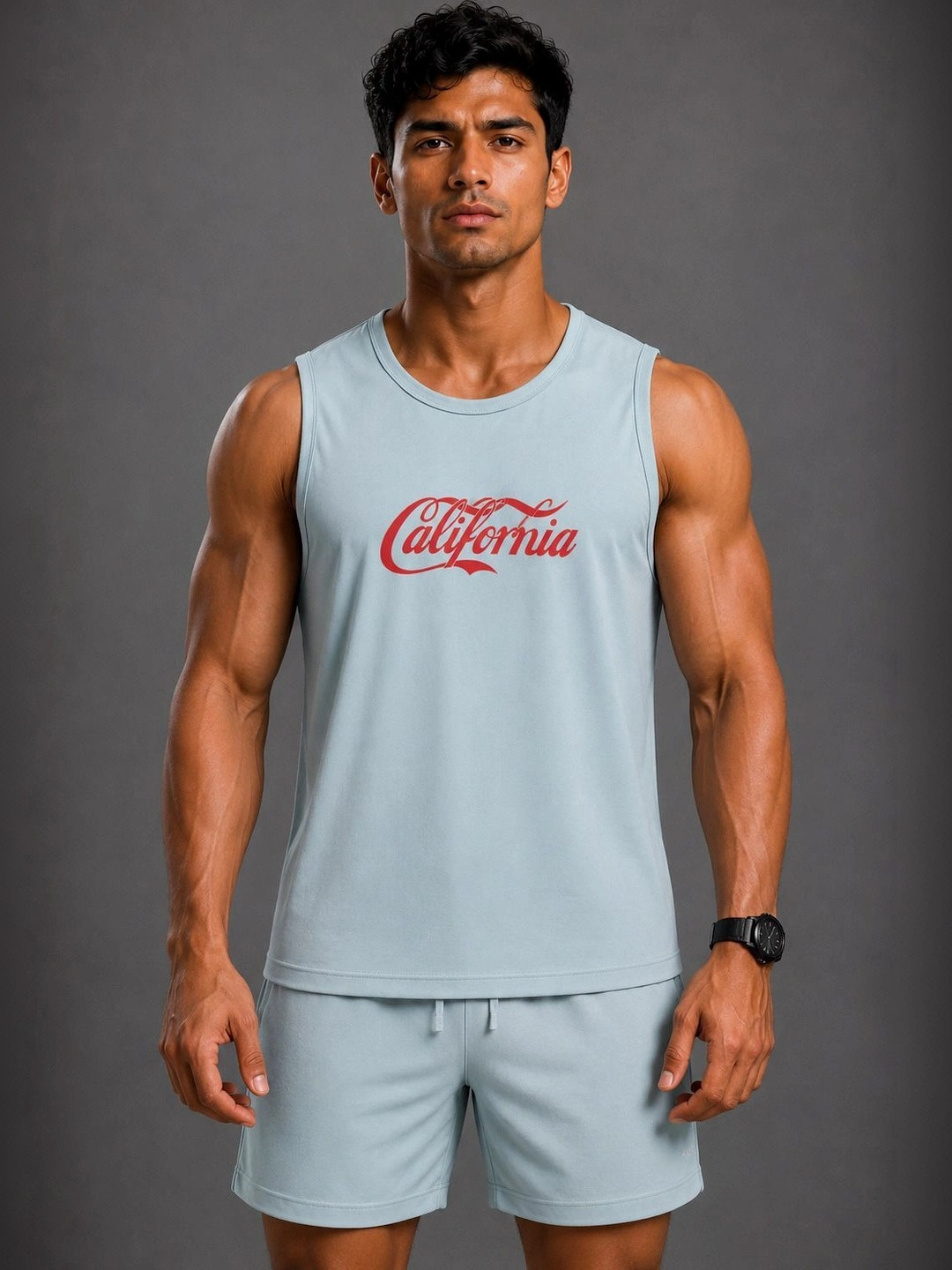 Sprouted Printed Assorted Gym Vest