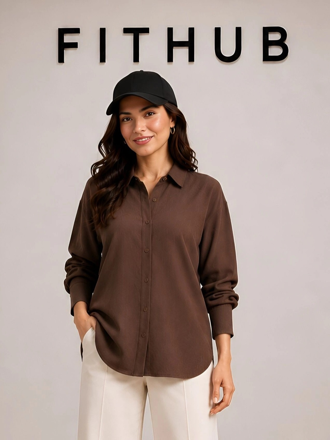 FITHUB Women Casual Shirt