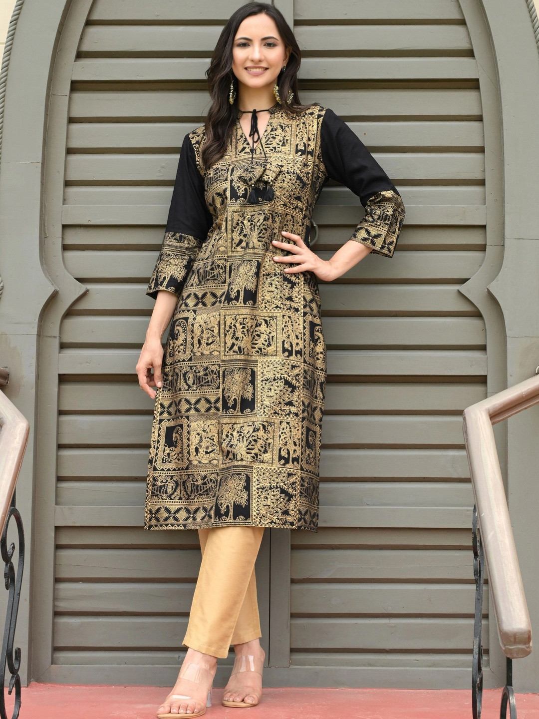 Sangria Women Ethnic Motifs Printed Indie Prints Kurta