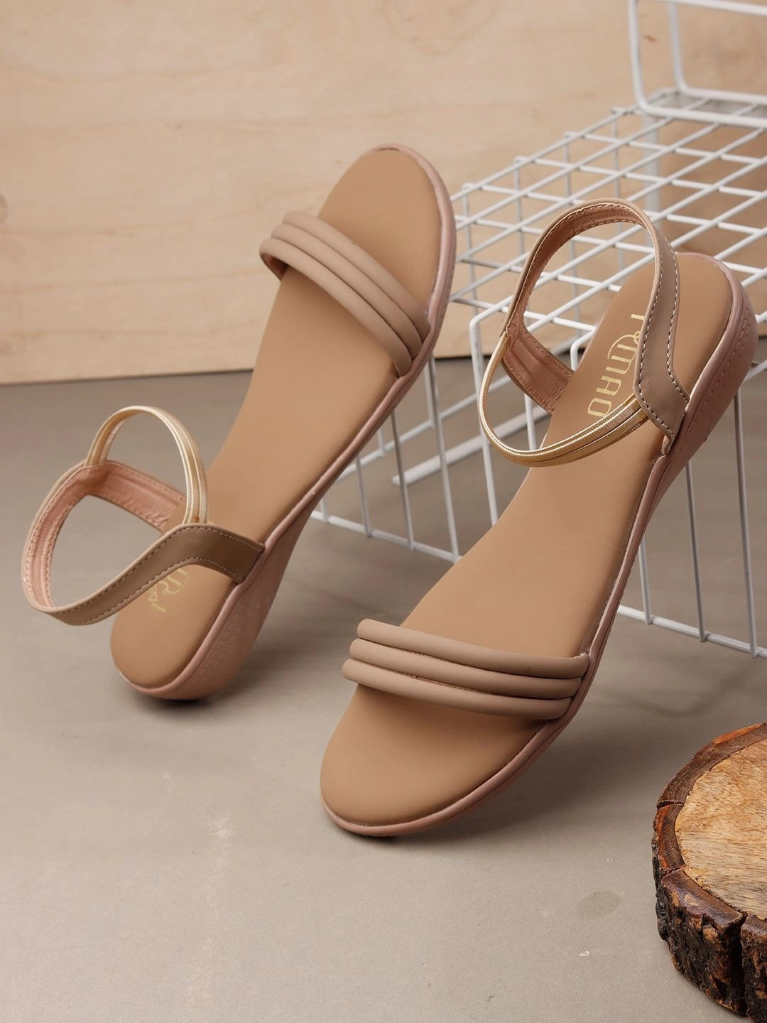 IRMAO Women Open Toe Flats