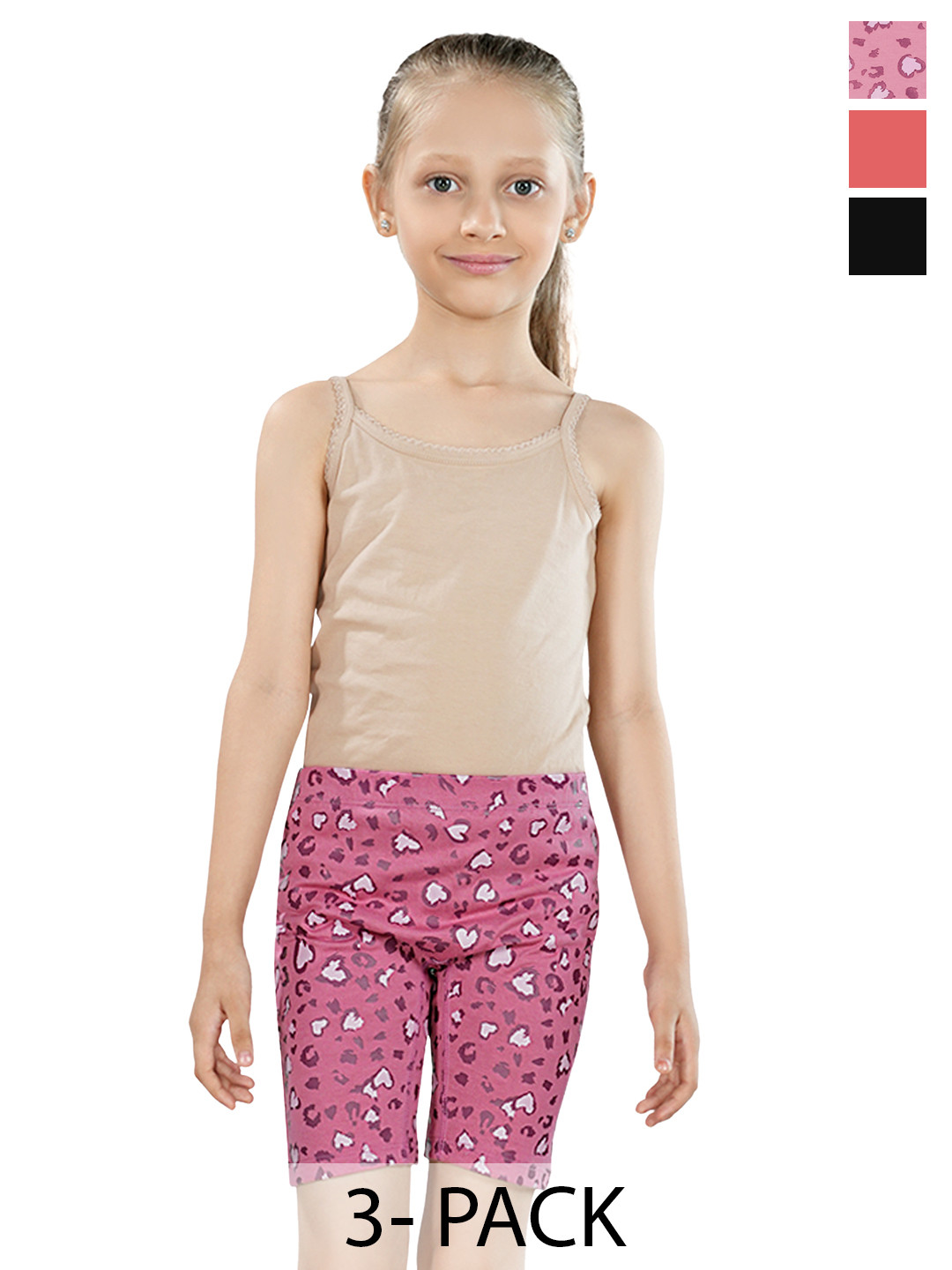 TRESNOVA Girls Printed Cycling Antimicrobial Technology Shorts
