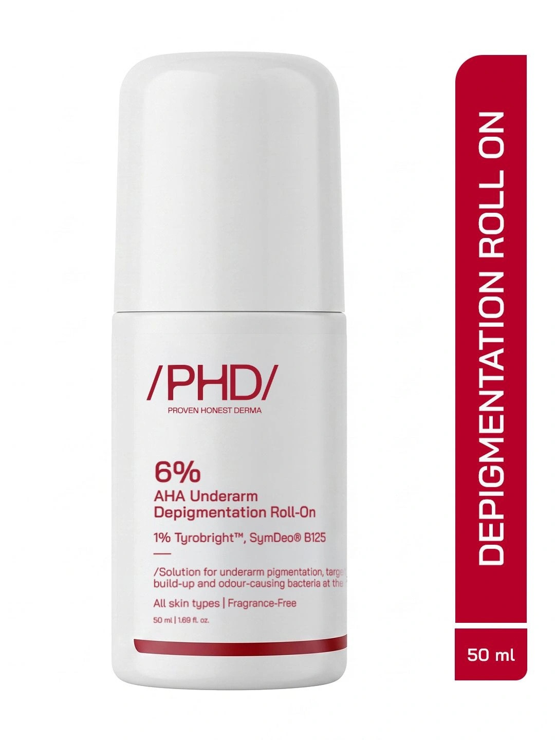 Proven Honest Derma PHD 6% AHA Underarm Roll-On Deodorant - 50 ml