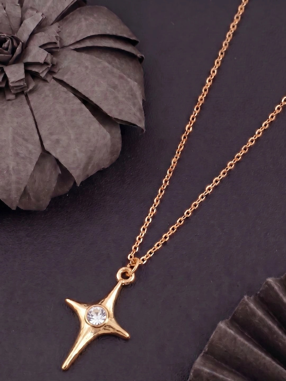 DressBerry Brass Gold-Plated Necklace