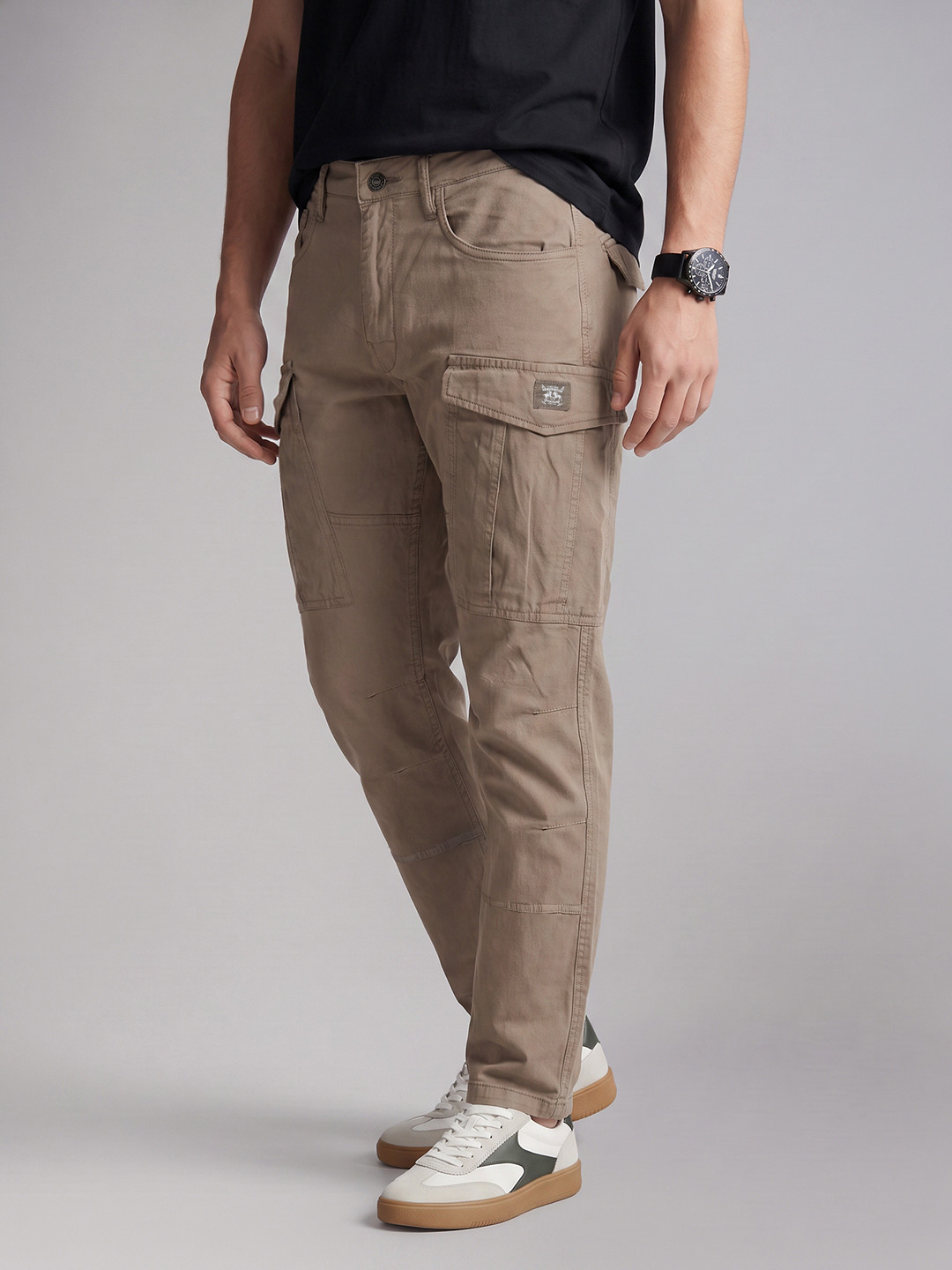 U.S. Polo Assn. Denim Co. Men Straight Fit Cargos Trouser