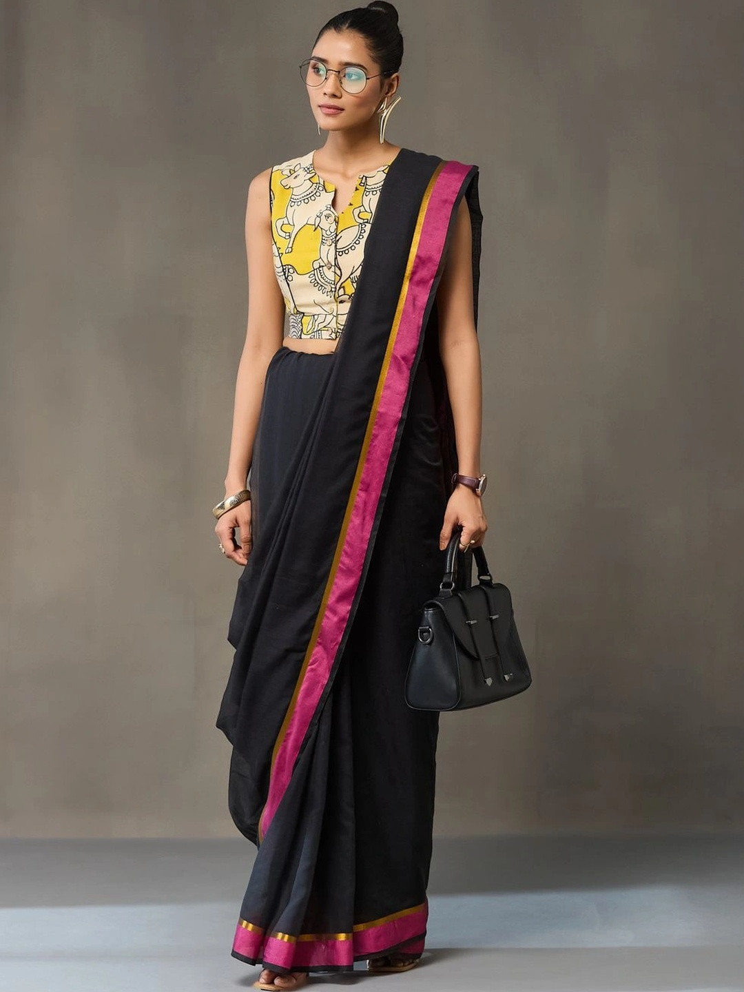 Navibhu Cotton Printed Saree Blouse