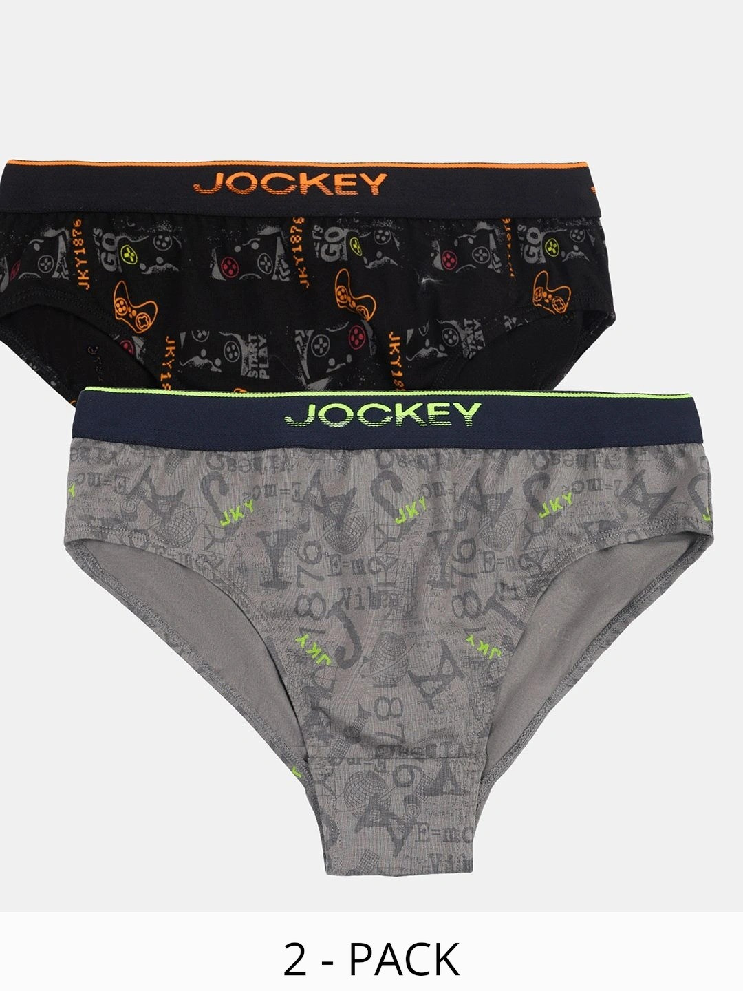 Jockey Pack of 2 Super Combed Cotton Elastane Stretch Brief with Ultrasoft Waistband-PB04