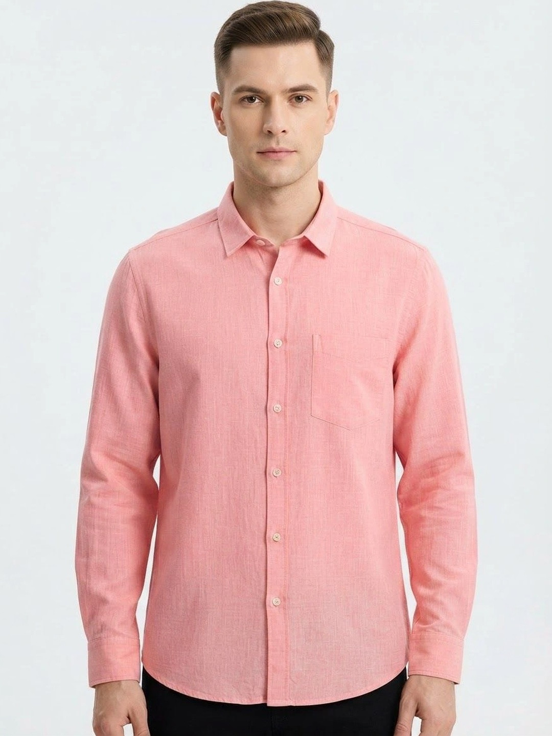 LUKAS VICTORY Men Classic Casual Shirt
