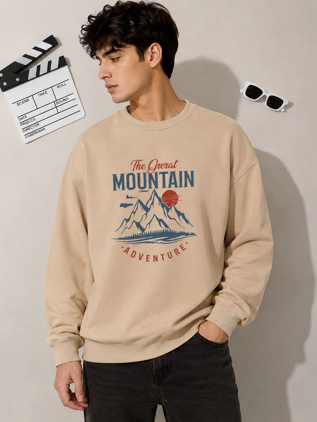 PERSONALITEE Men Printed Sweatshirt