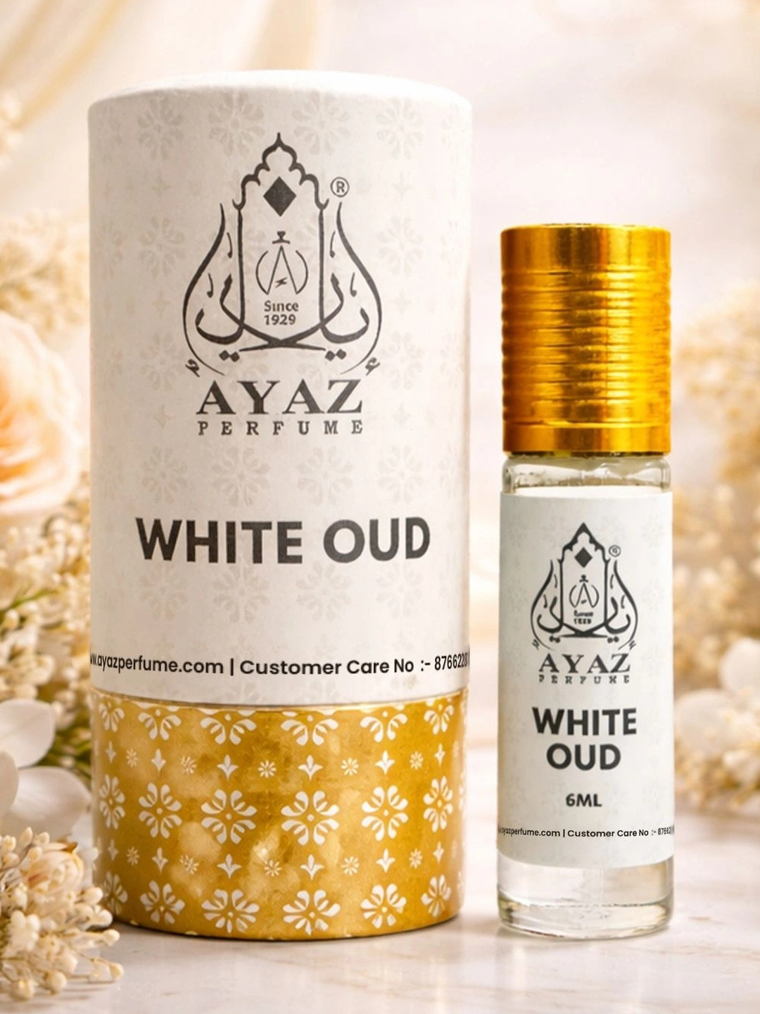 AYAZ Long-Lasting White Oud Attar - 6 ml