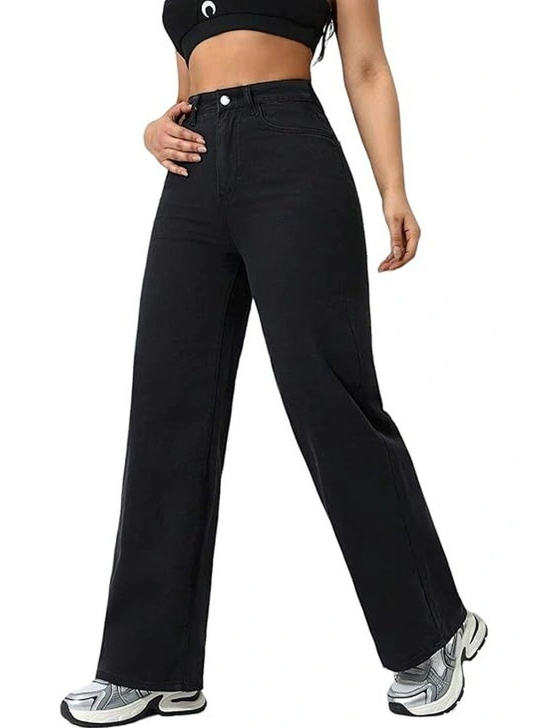 Riacult Women Vapour Straight Fit High-Rise Stretchable Jeans