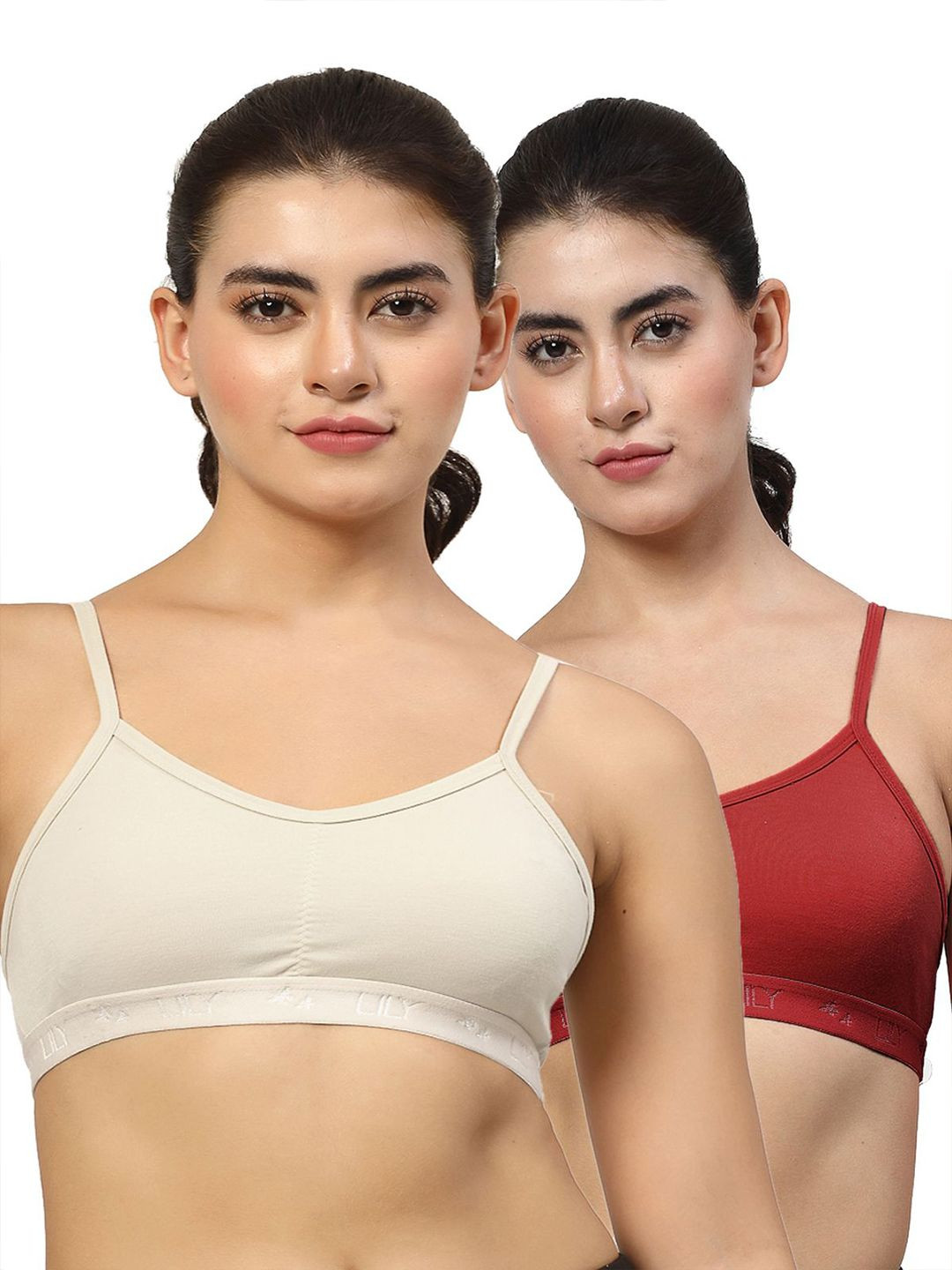 LILY Tropsyliad Pack Of 2 Full Seamless Coverage Sports Bra