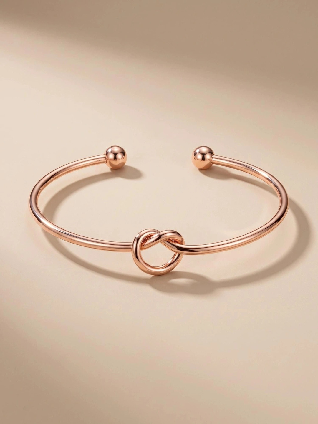 MYKI Rose Gold-Plated Kada Bracelet