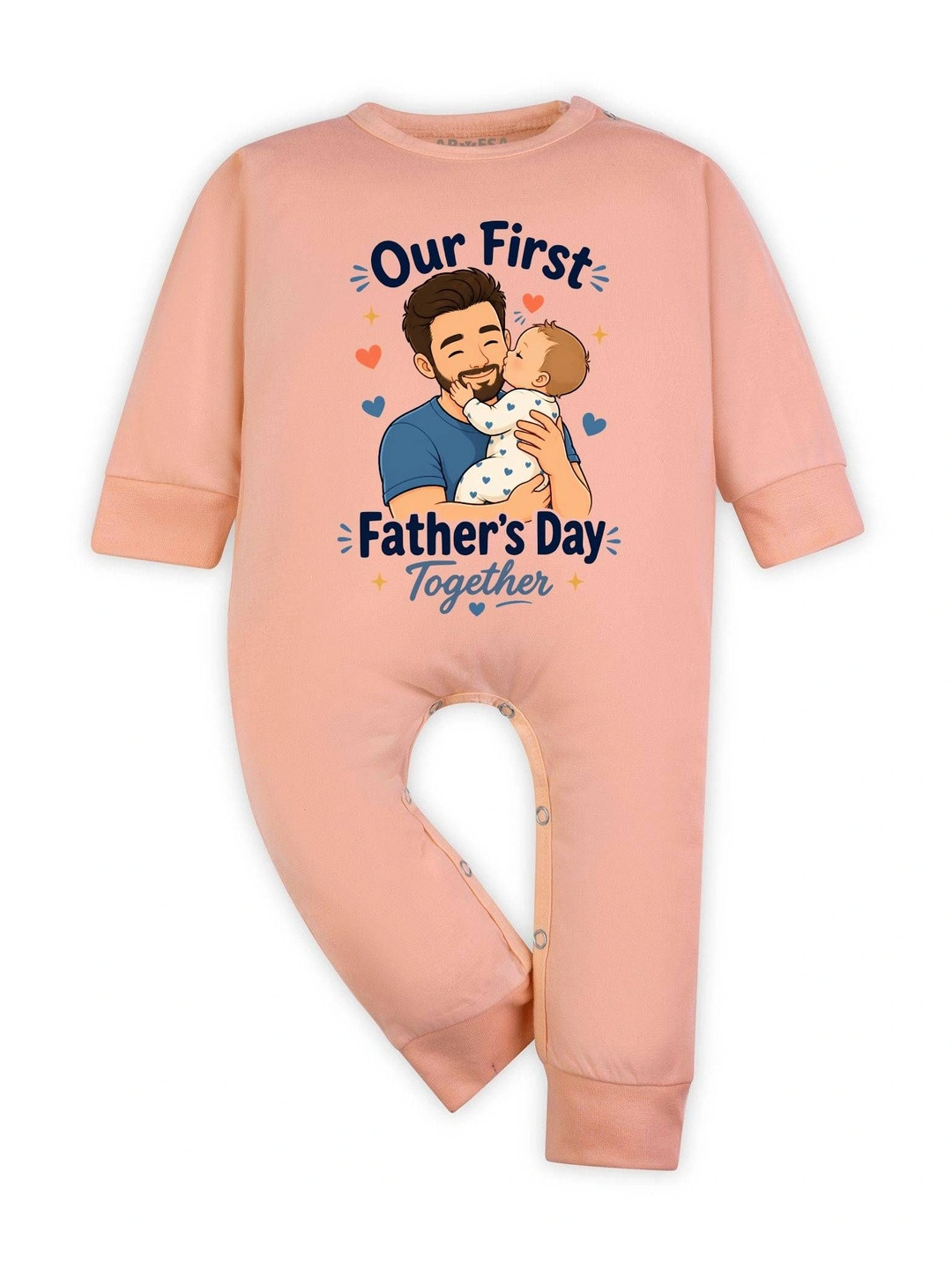 Arvesa Infants Printed Round-Neck Rompers