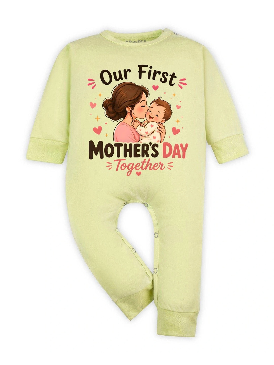 Arvesa Infants Printed Round-Neck Rompers