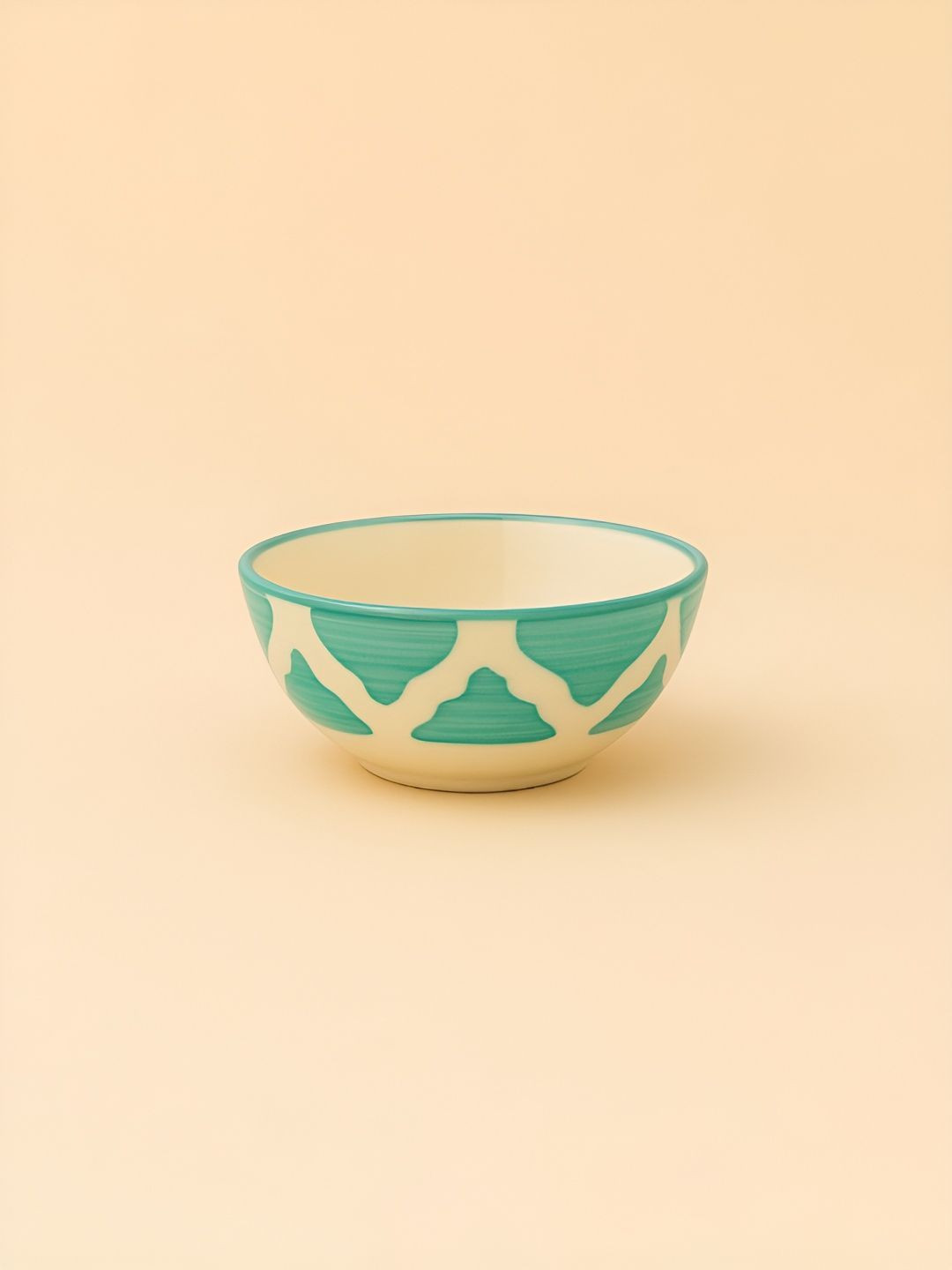 Myntra Elegant Homes Turquoise Blue 2025 1 Pieces Ceramic Dishwasher and Microwave Safe Serving Bowl