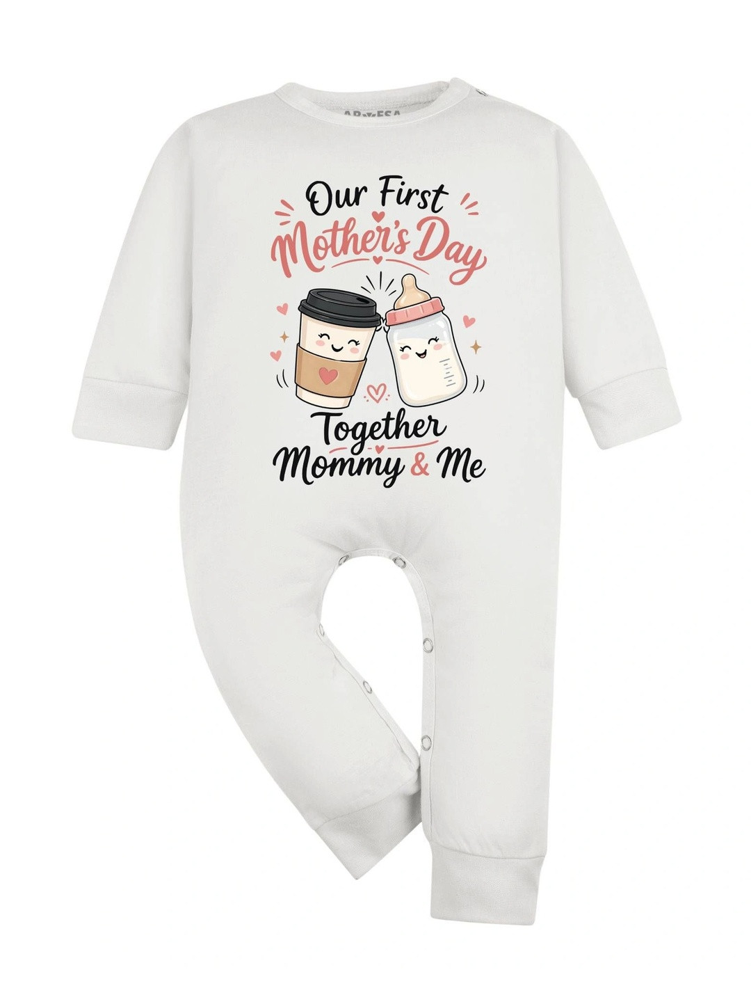Arvesa Infants Printed Round-Neck Rompers