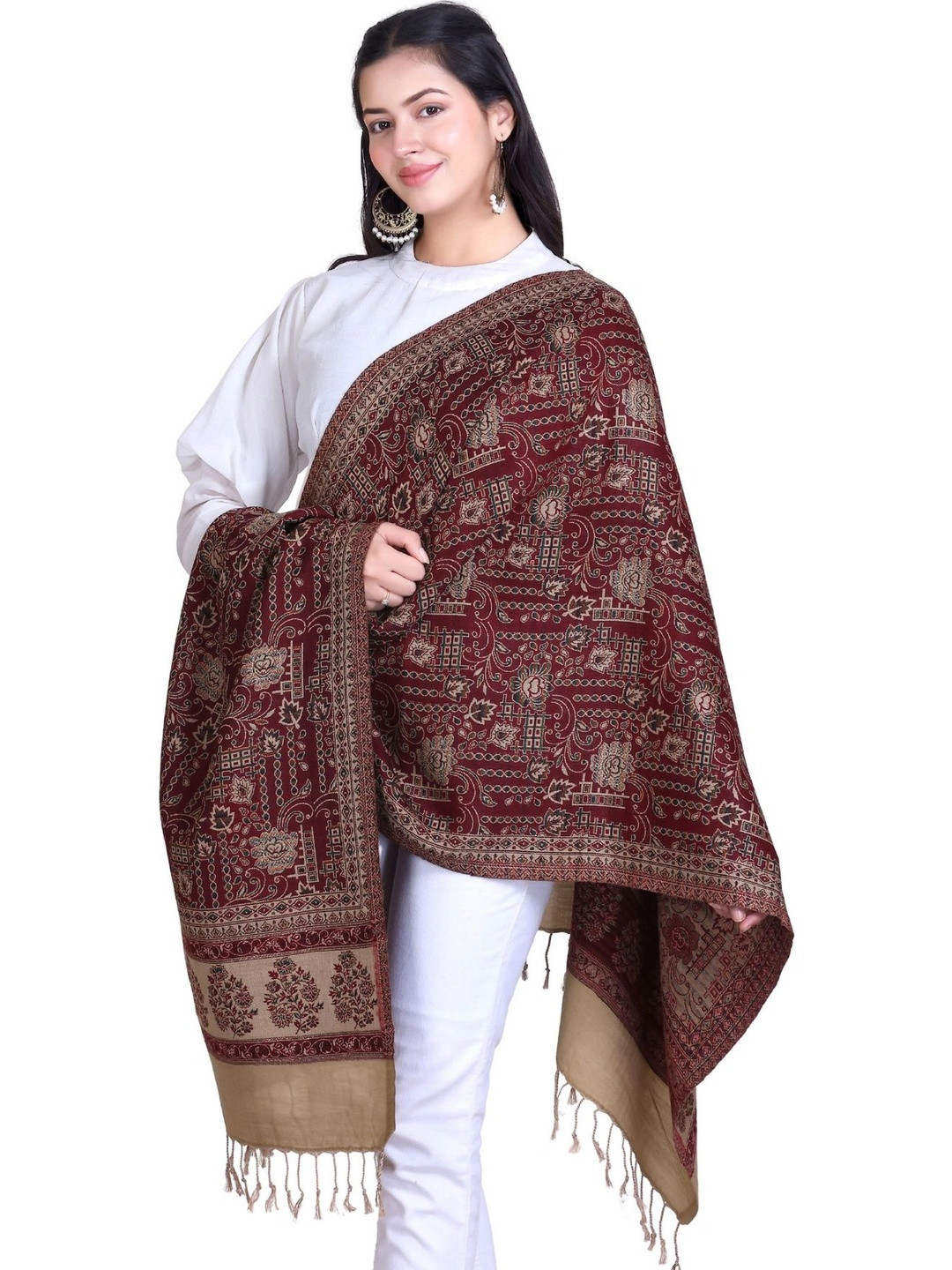 SHAKTIAURA Women Woven Design Stole