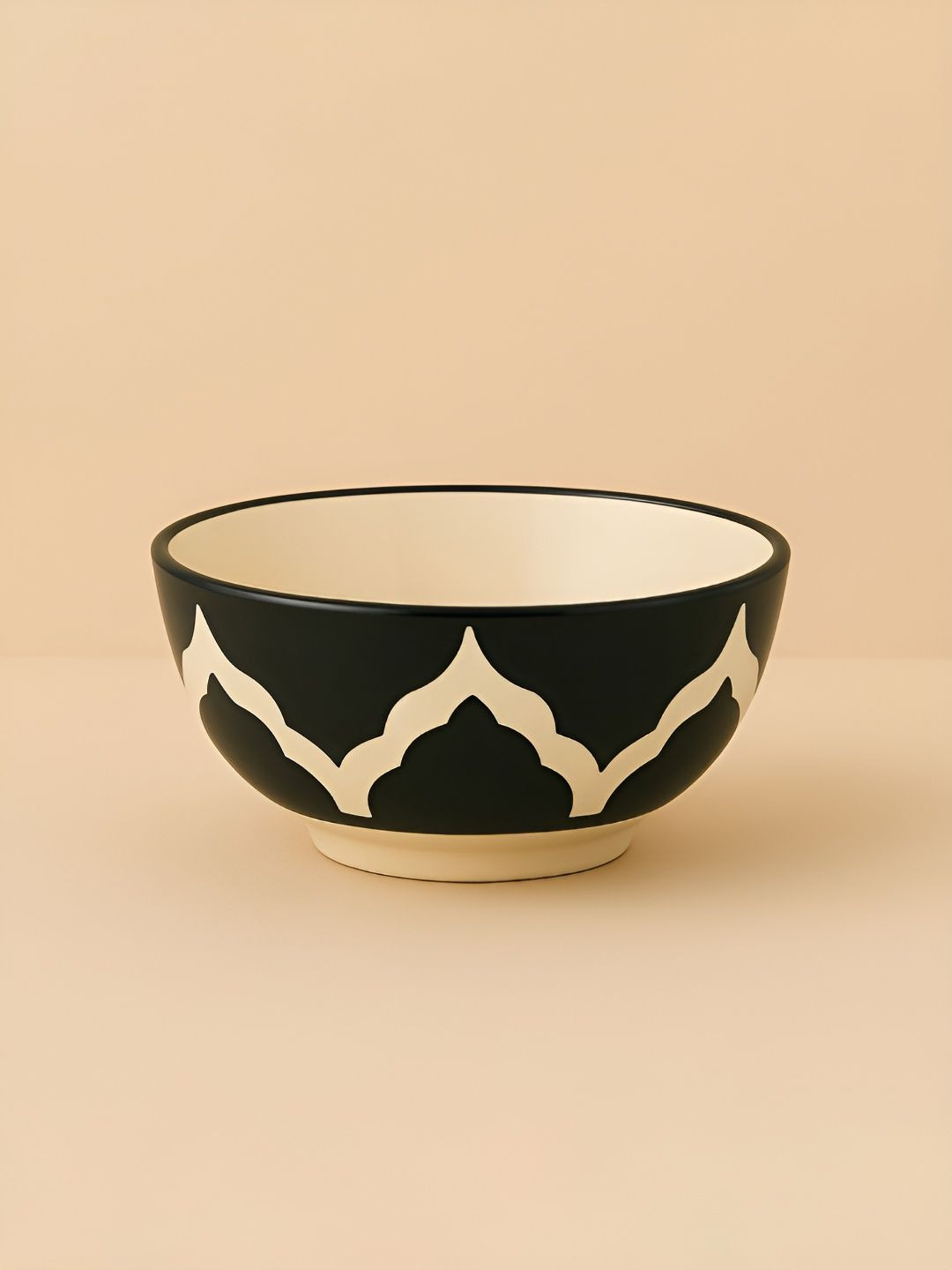 Myntra Elegant Homes Black 2025 1 Pieces Ceramic Dishwasher and Microwave Safe Serving Bowl