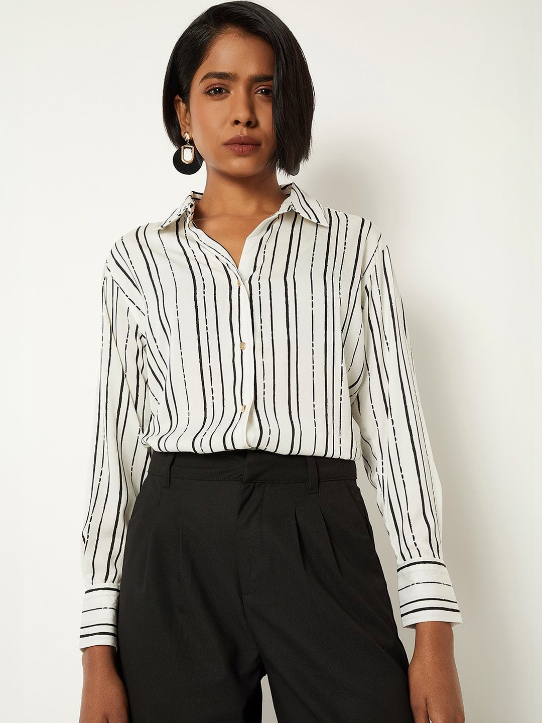 max Women Printed Casual Shirt