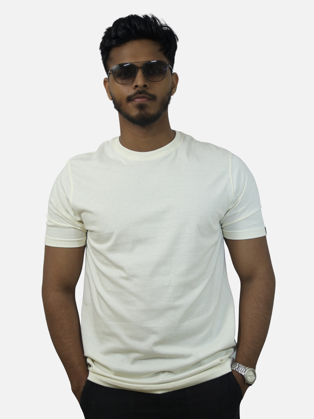 BlendCulture Short Sleeves Round Neck Cotton T-shirt