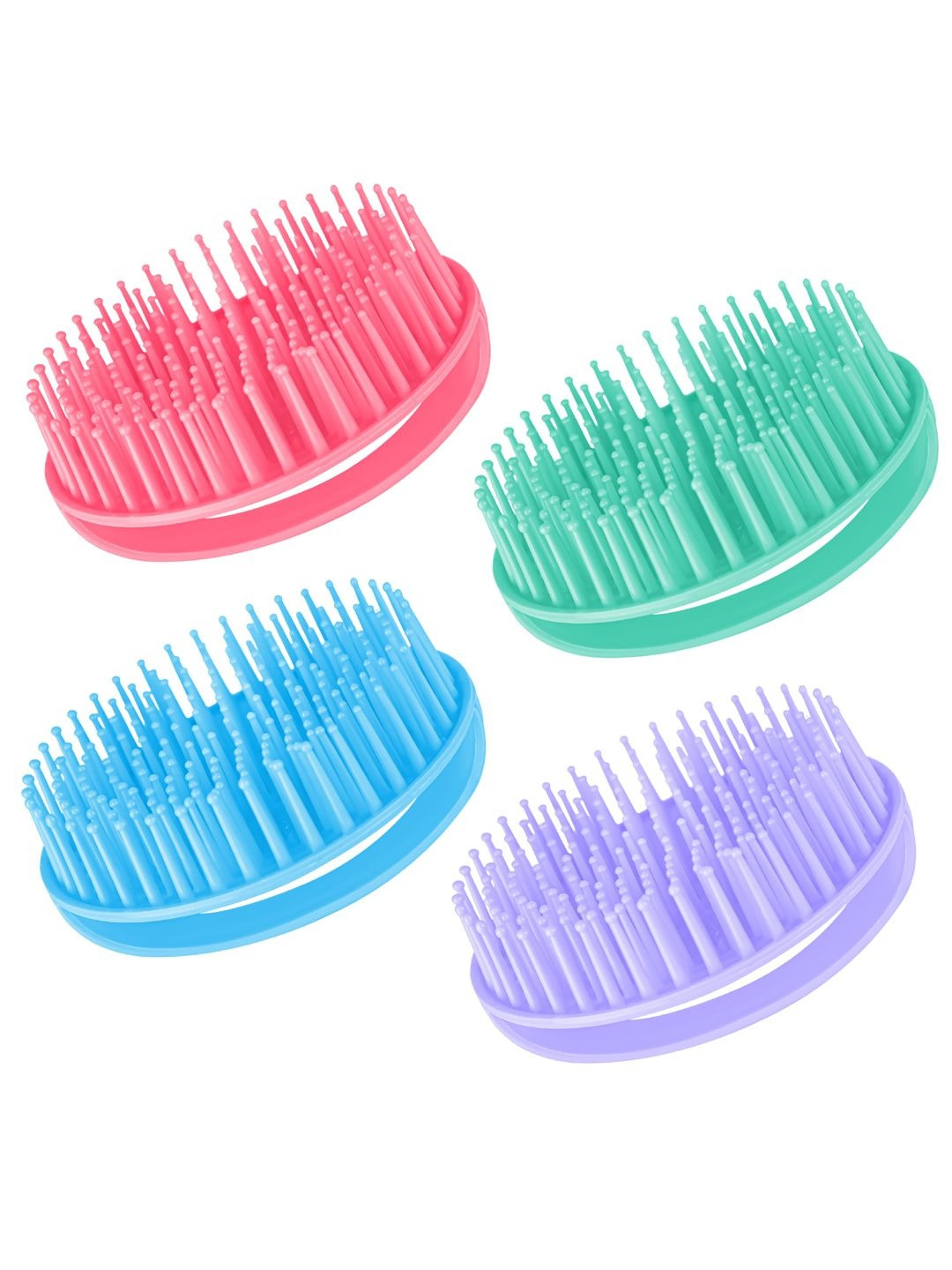 ANKITA Set Of 4 Hand Grip Round Combs</p>