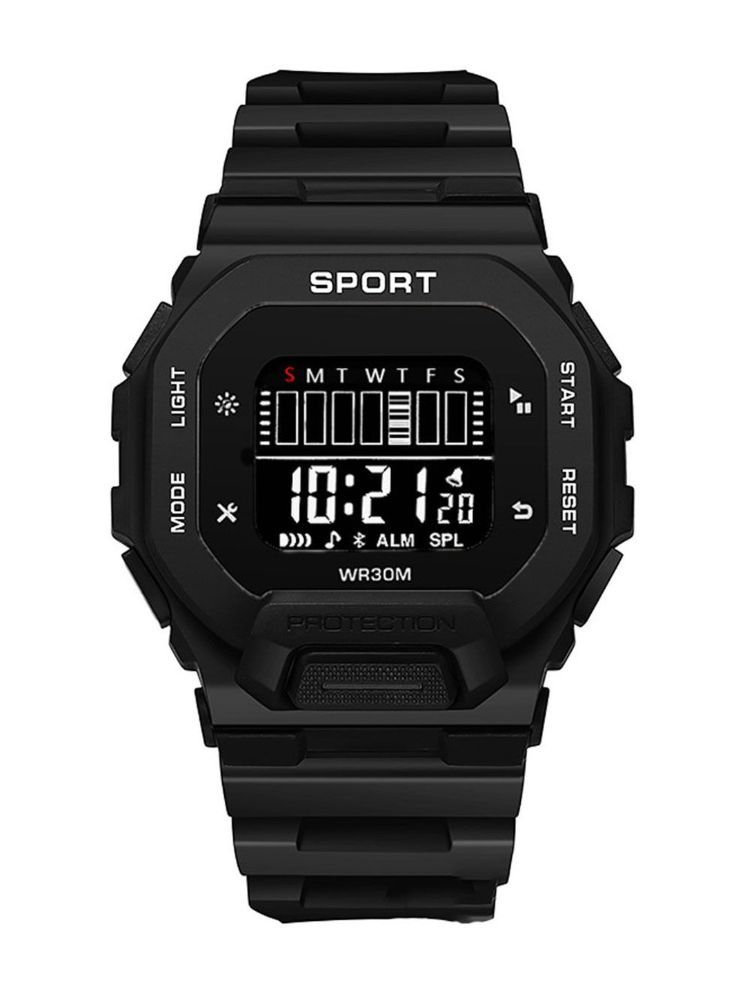 Brostin Adults-Men Dial & Straps Digital Stopwatch Watches Black Sports Watch