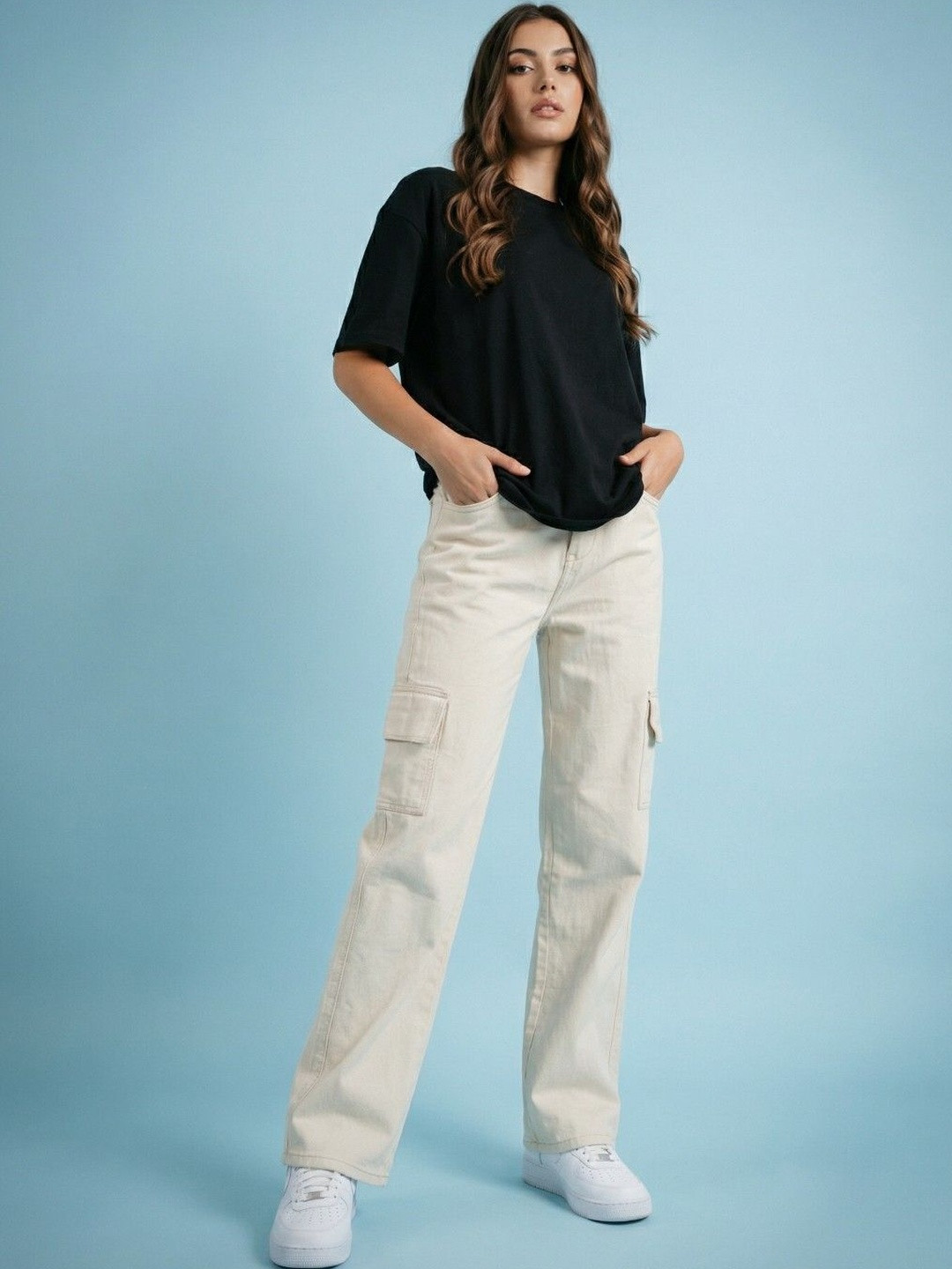 Encrypt Women Classic Straight Fit Mid-Rise Stretchable Jeans