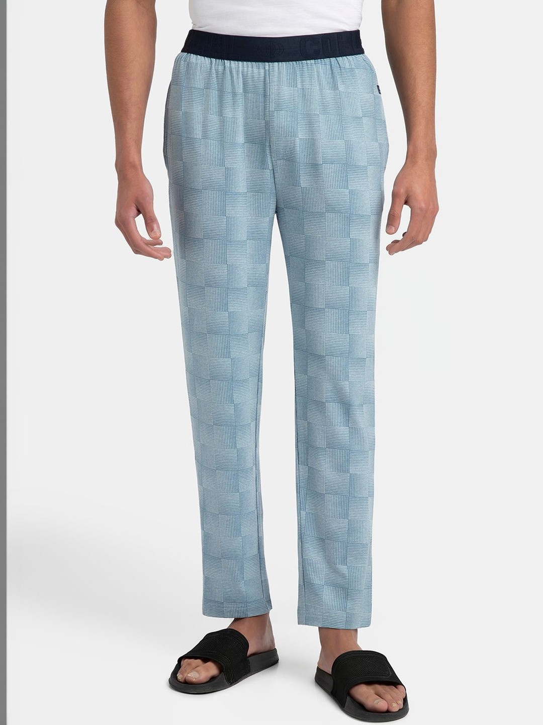 Jockey Tencel Micro Modal Cotton Elastane Stretch Pyjama with Side Pockets-IM03