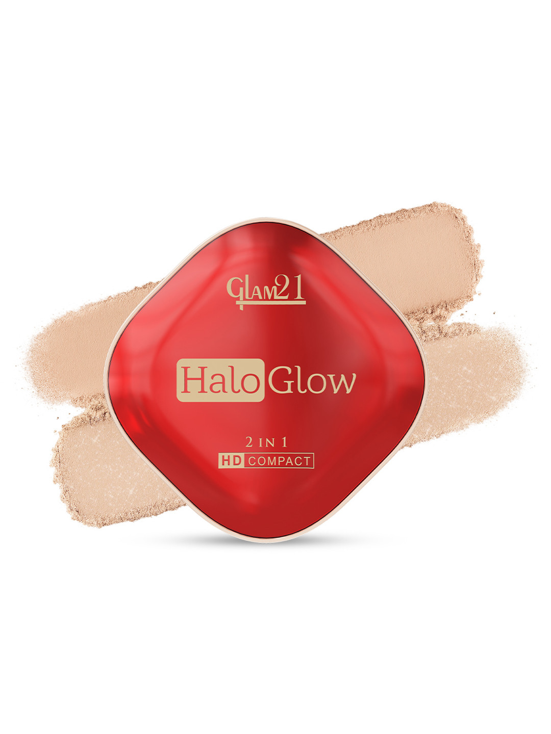 GLAM21 Halo Glow 2 IN 1 HD Compact With Vit E Squalane Shea Butter-Ivory