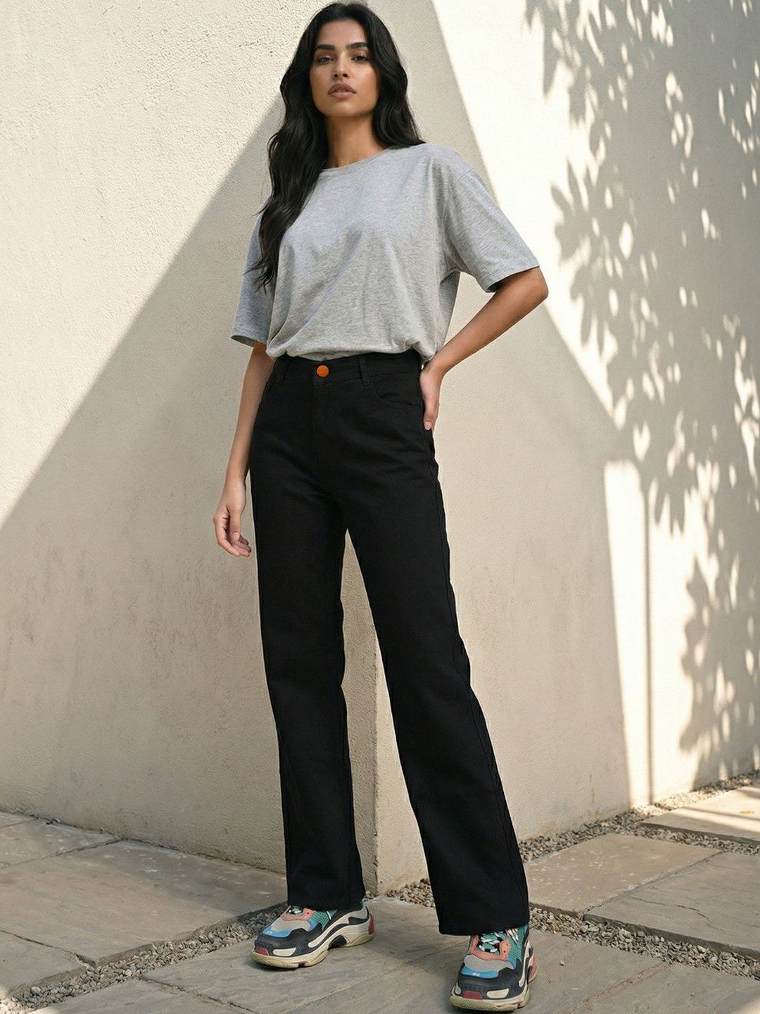 Encrypt Women Classic Regular Fit Mid-Rise Stretchable Jeans