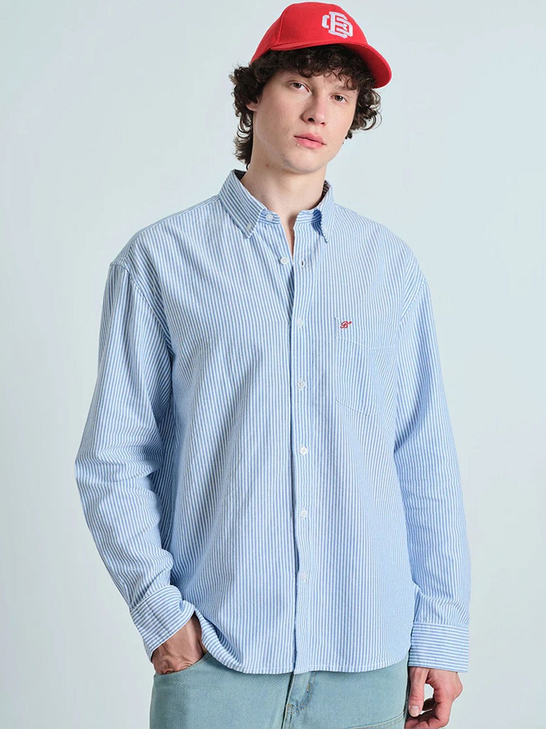 Coastal Breeze Stripe Shirt For Men