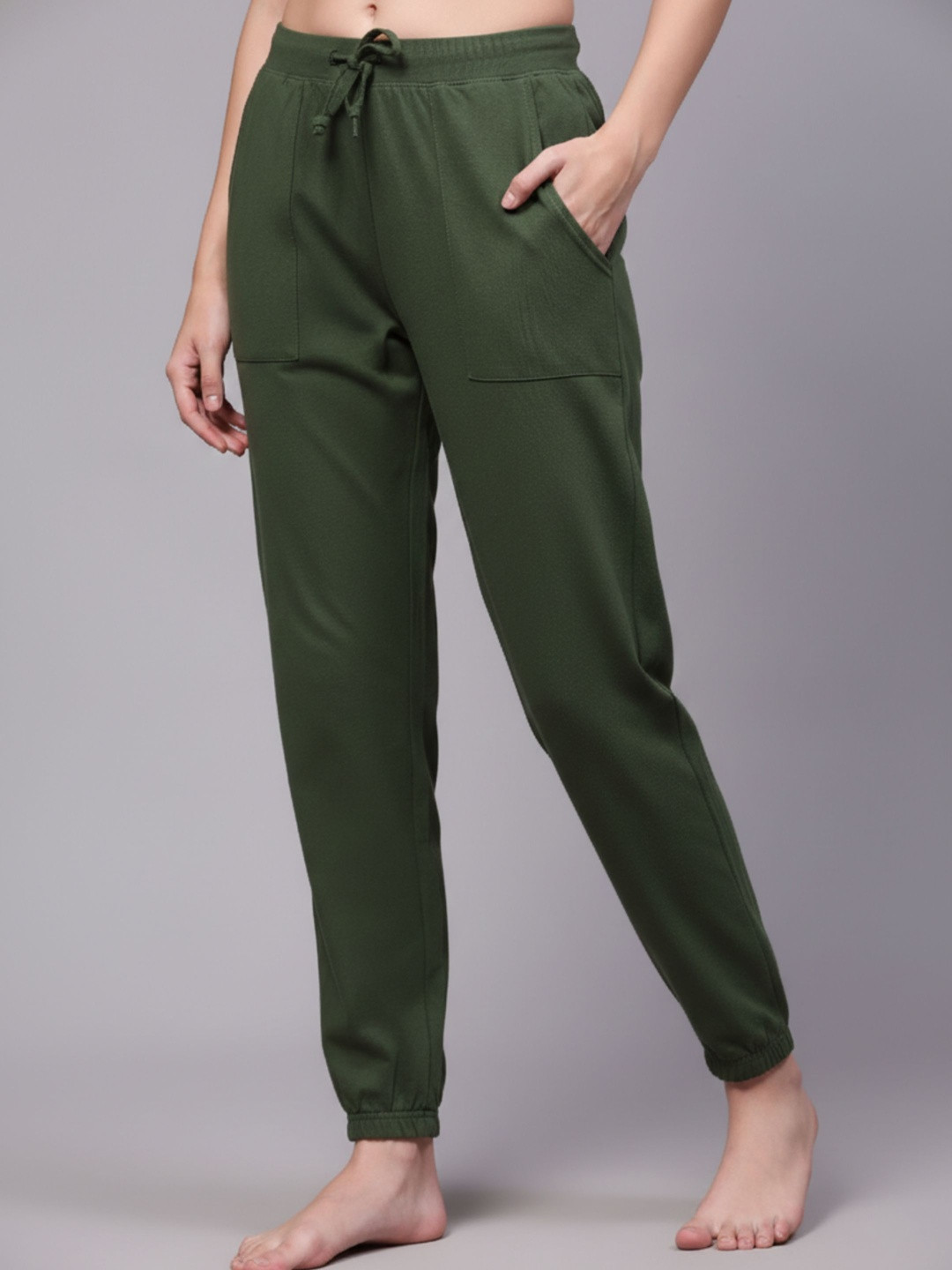 BStories Cotton Mid-Rise Joggers Lounge Pants