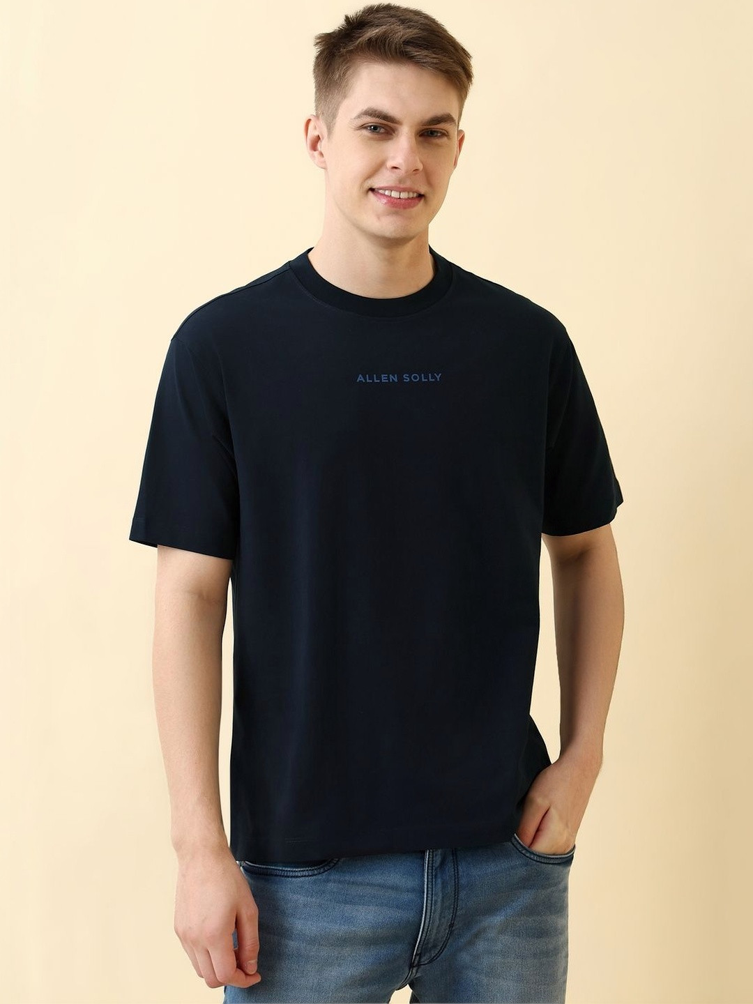 Allen Solly Men Brand Logo Printed T-shirt