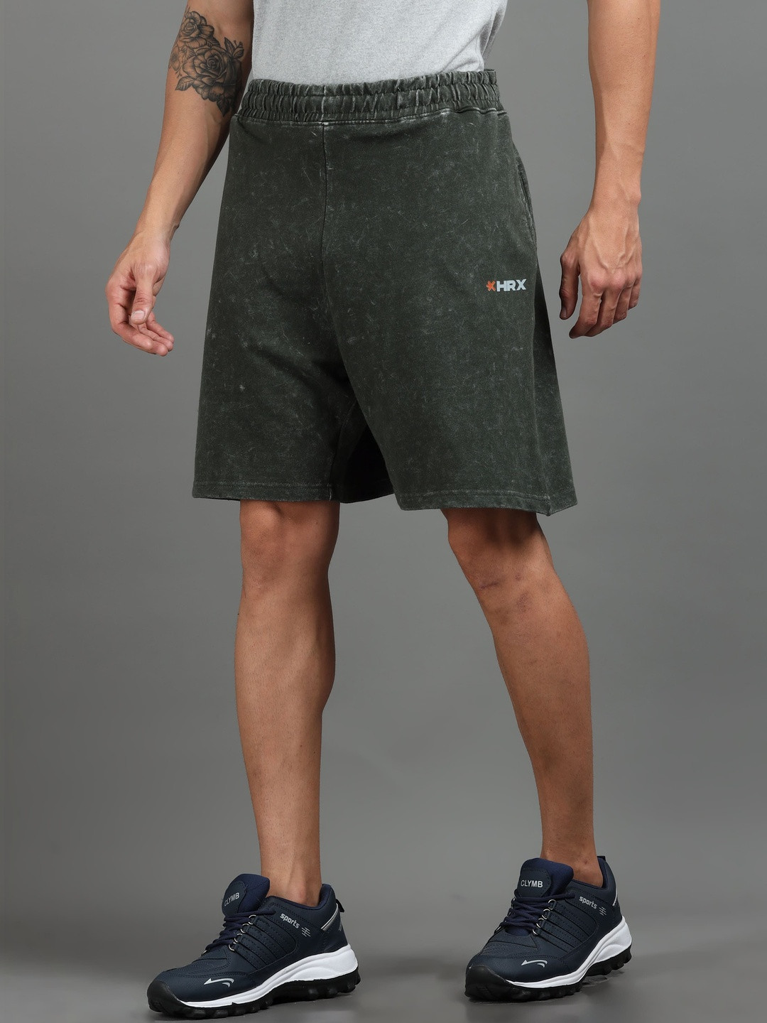 HRX by Hrithik Roshan Men Washed Outdoor Sports Shorts with Technology Rs. 413 - Myntra