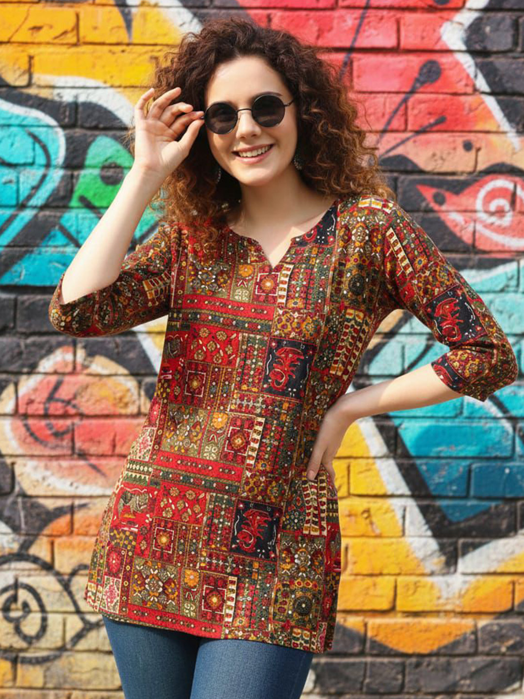 Zyla Women Ethnic Motifs Printed Anarkali Kurta