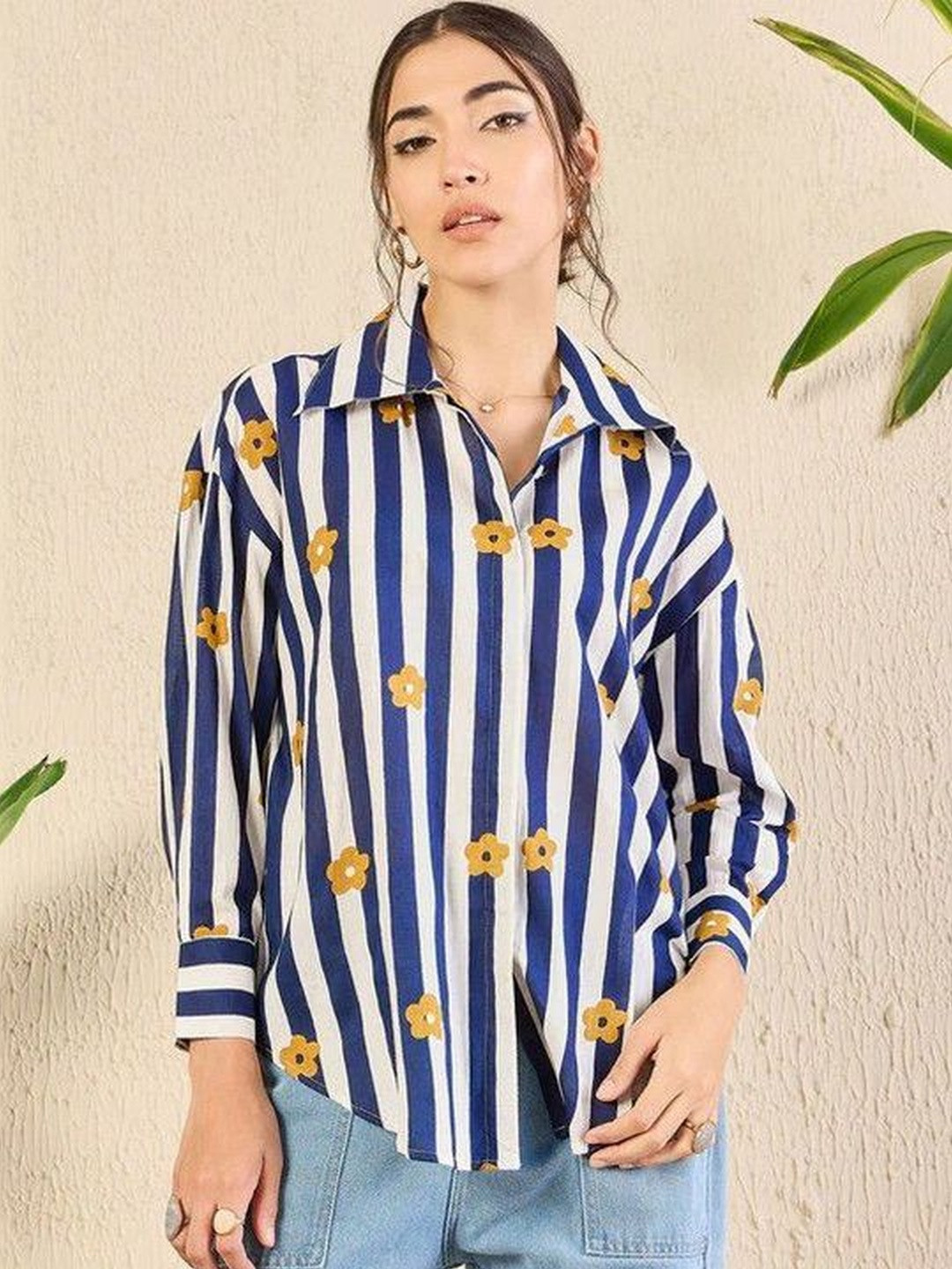 SHEETAL Associates Women Multi Stripes Printed Casual Shirt