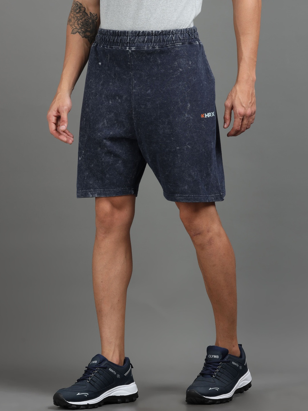 HRX by Hrithik Roshan Men Washed Outdoor Sports Shorts with Technology Rs. 418 - Myntra