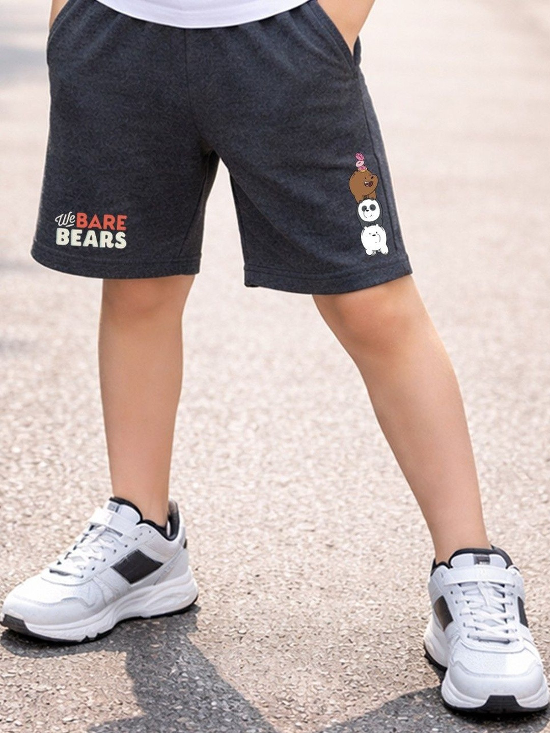 YK X Minute Mirth Boys Printed We Bare Bears Core Shorts