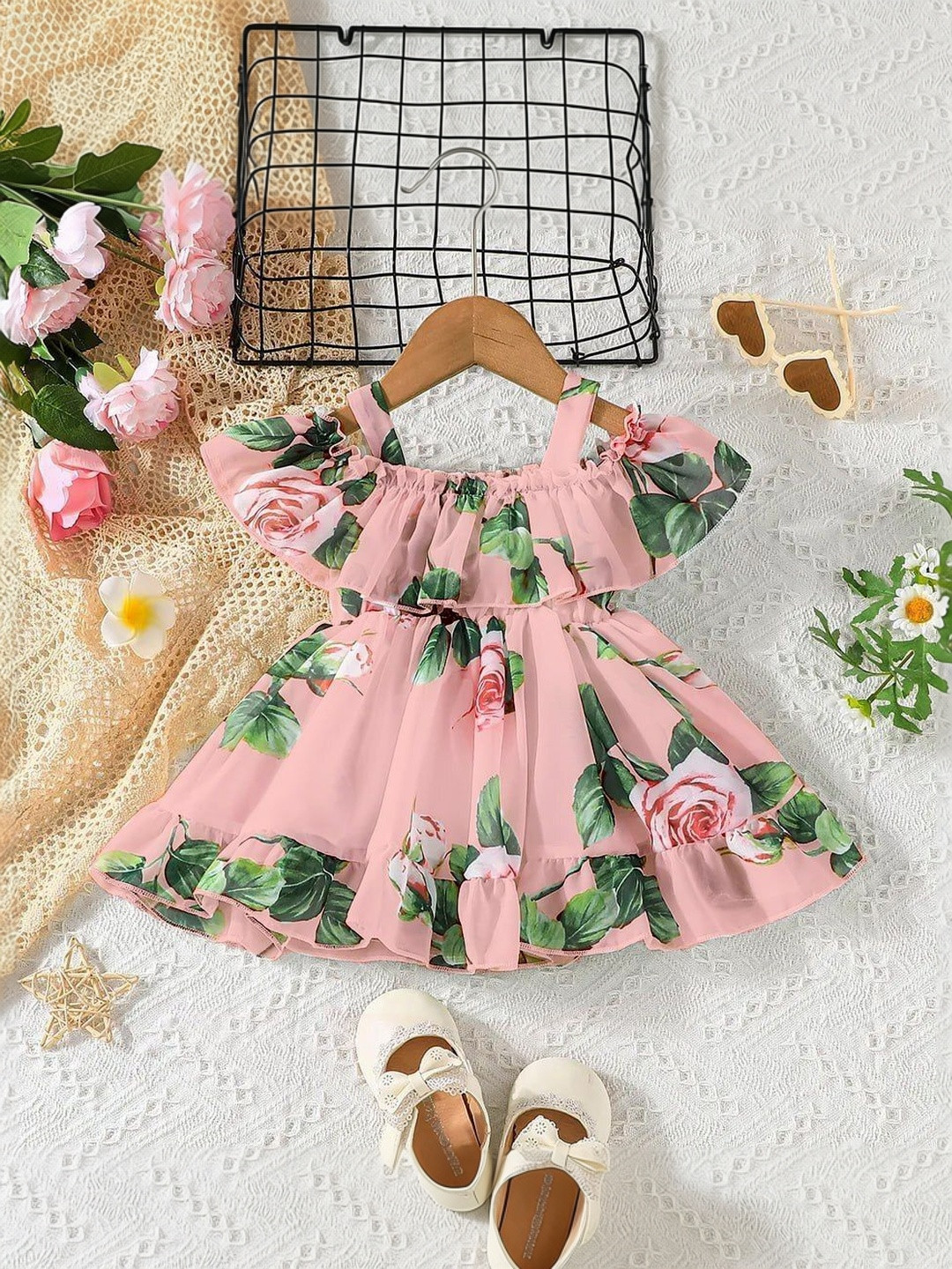 DHARMIKAAY TRENDZ Floral Print Fit & Flare Dress