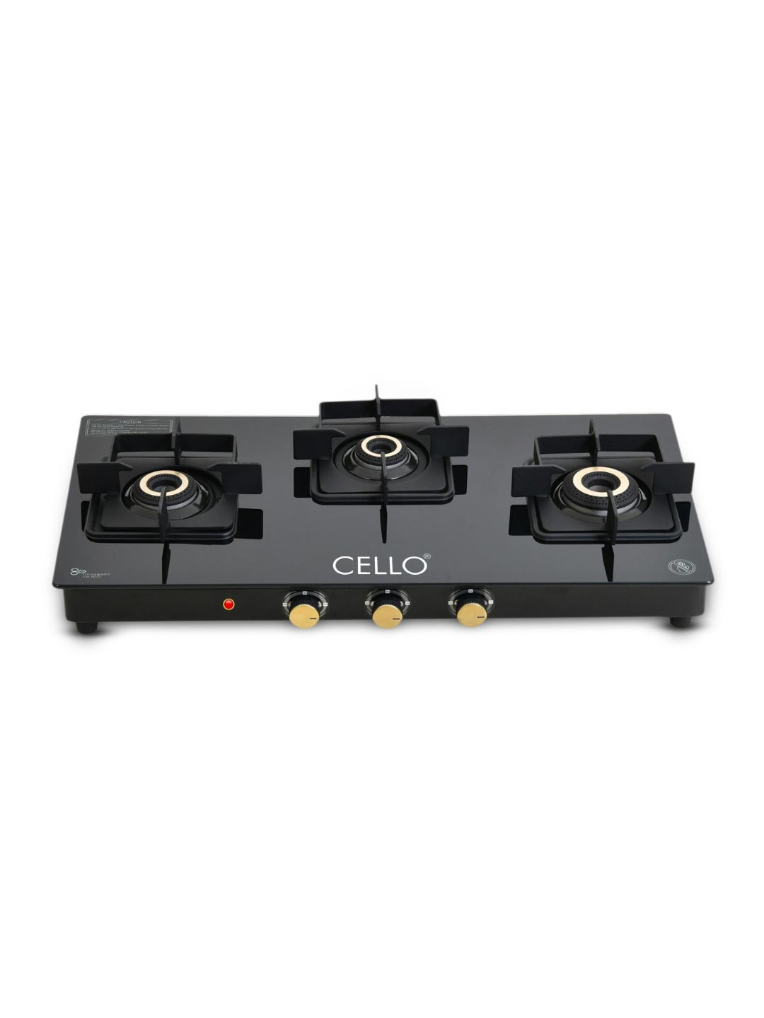 Cello Glass 3 Burners Automatic Gas Stove Rs. 5509 - Myntra