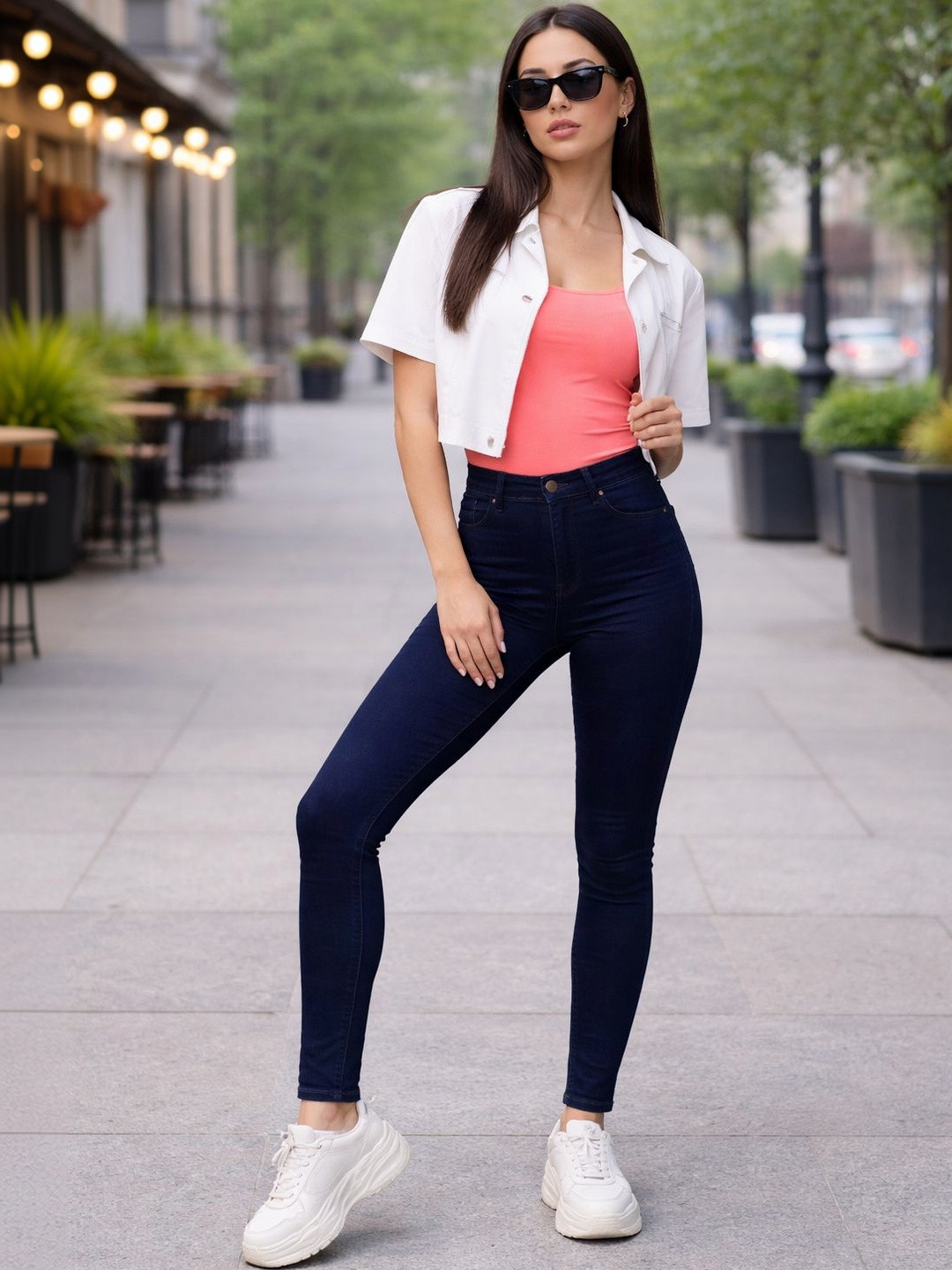 KASHIANXSTYLE Women Comfort Skinny Fit High-Rise Stretchable Jeans