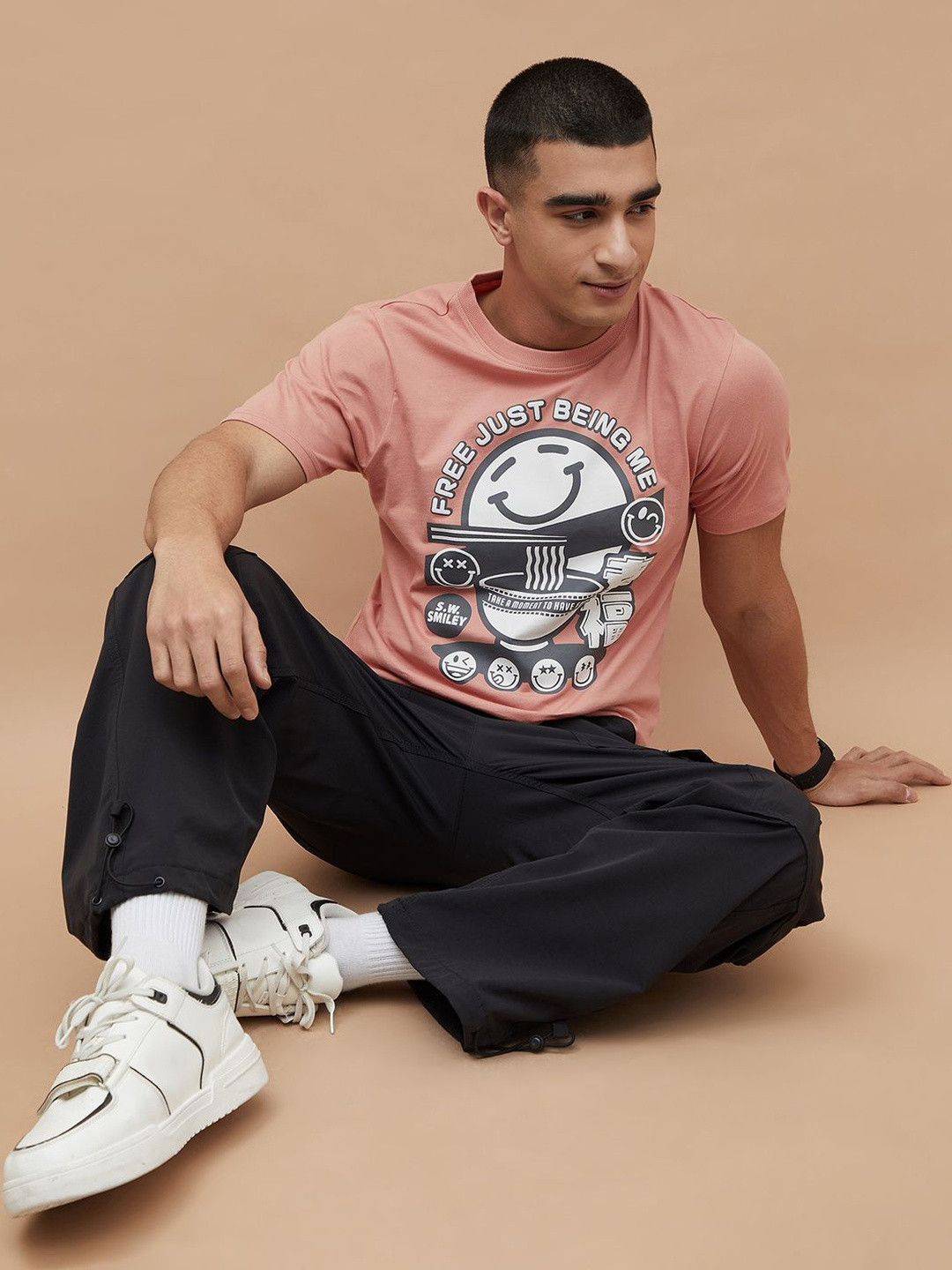 SmileyWorld Men Printed T-shirt