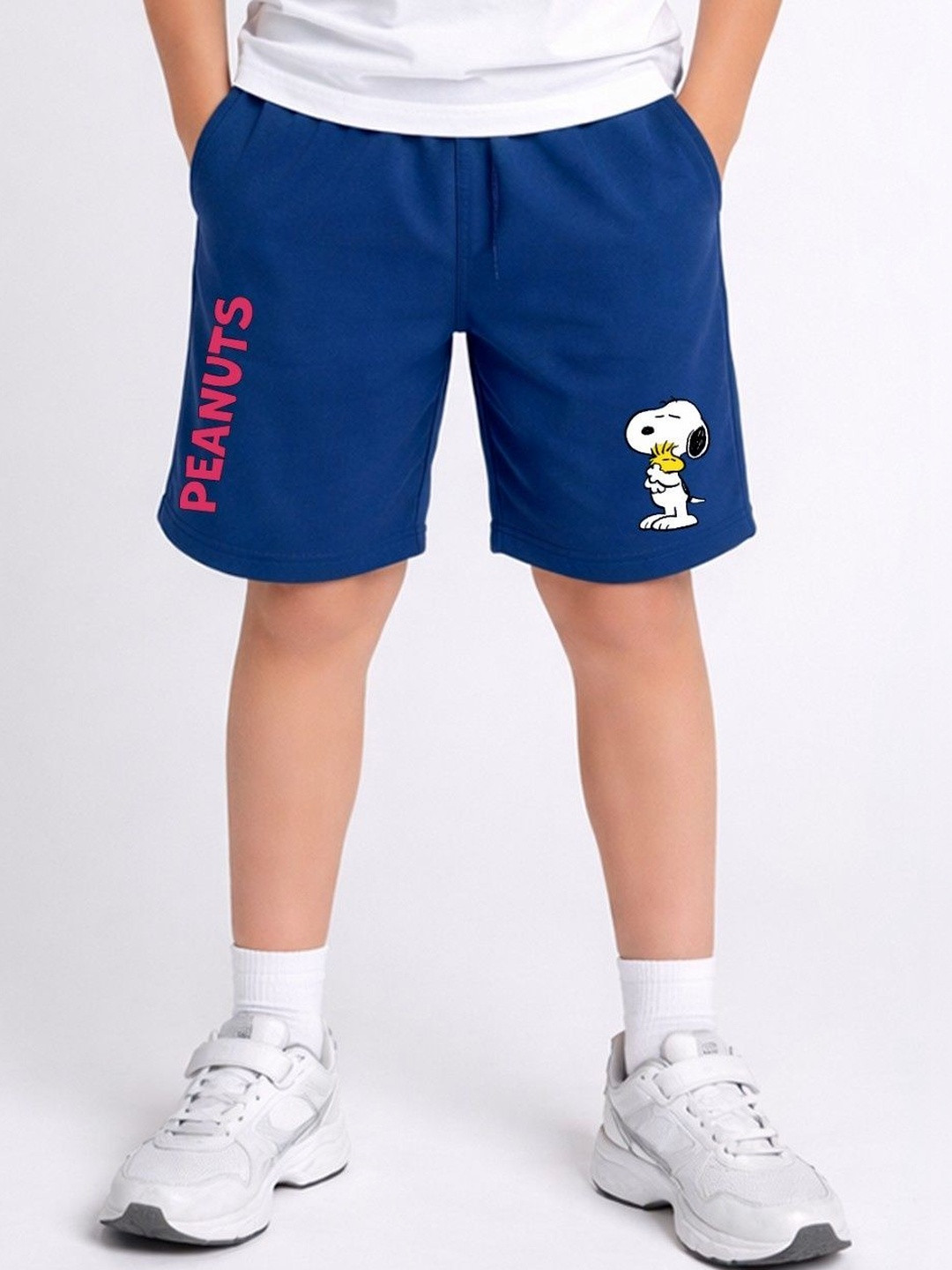YK X Minute Mirth Boys Printed Snoopy Shorts