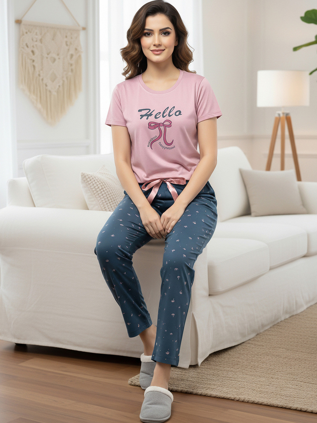 ETC X beebelle Women Printed Night suit