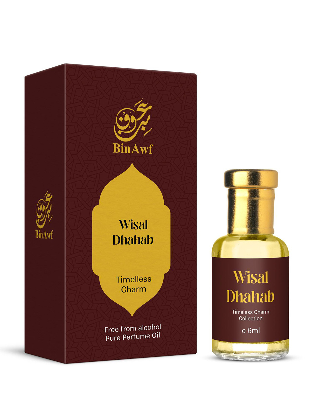 BinAwf Wisal Dhanab Timeless Charm Long Lasting Non Alcohol Attar- 6 ml